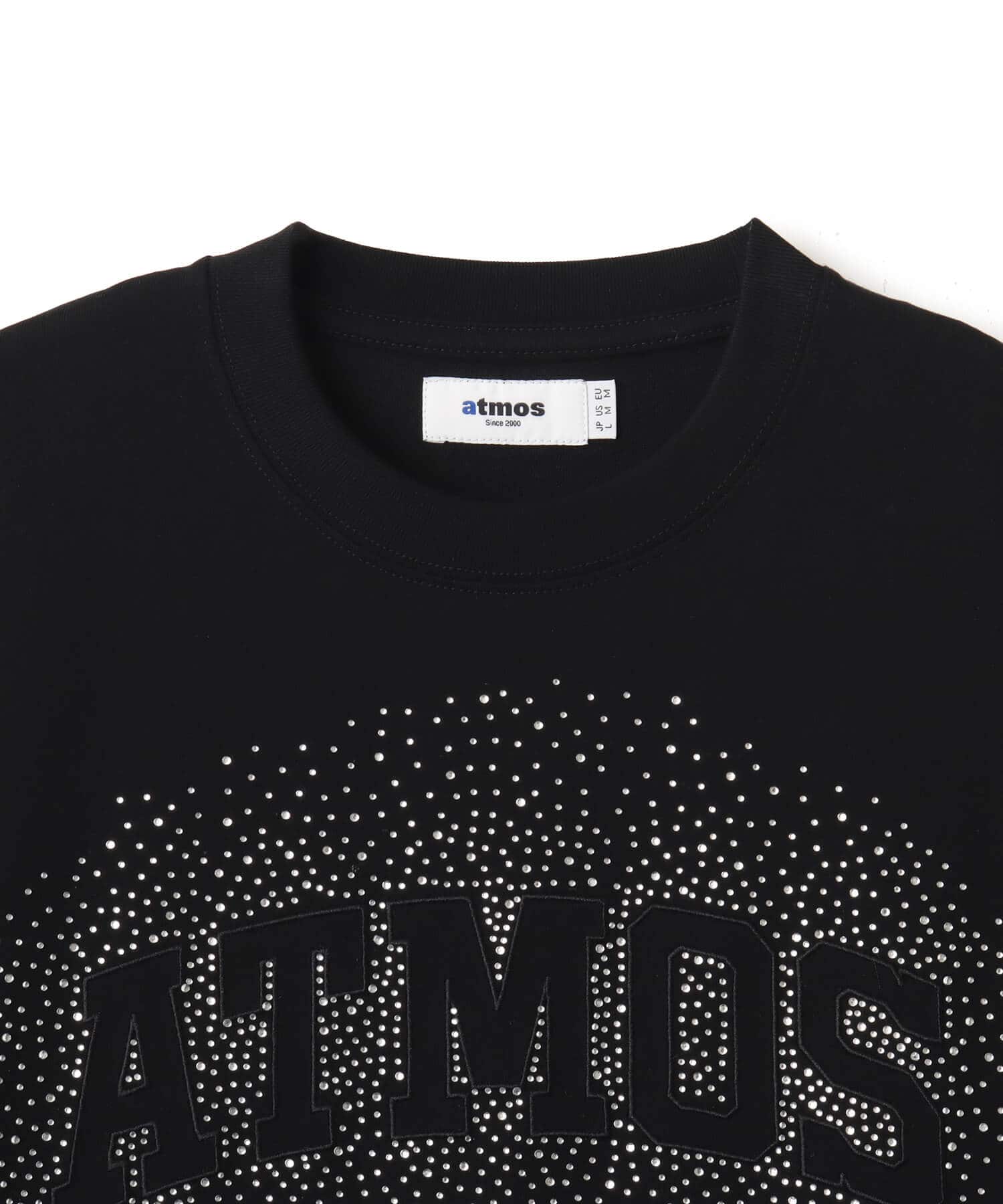 atmos Sequins Logo T-shirt BLACKの画像