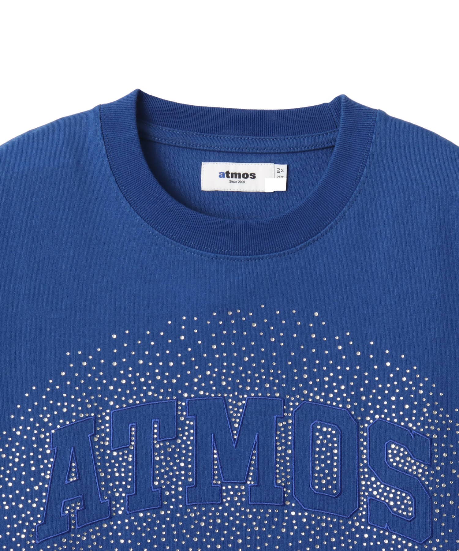 atmos Sequins Logo T-shirt BLUEの画像