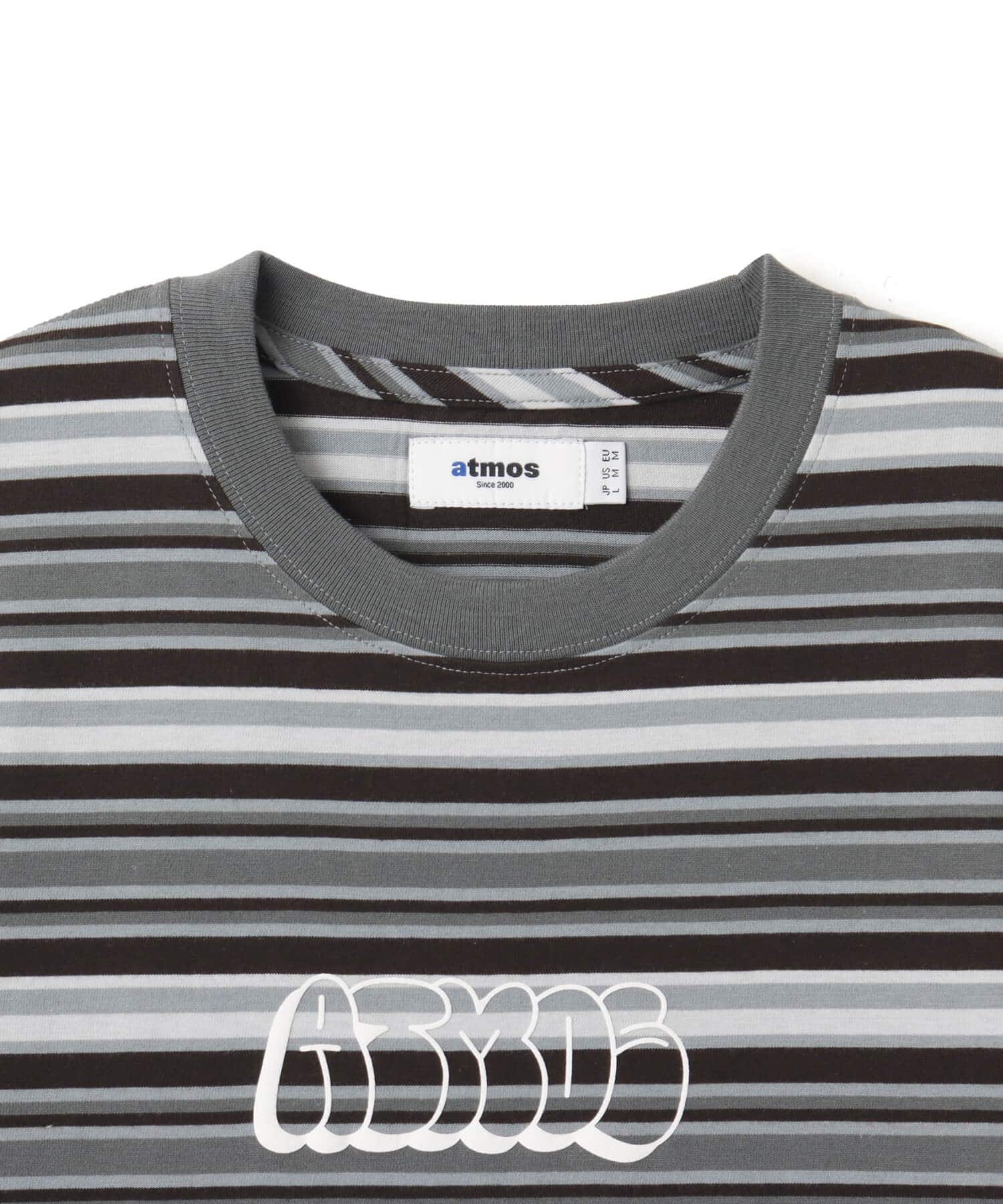 atmos Retro Colorway Border SS T-shirt BLACKの画像