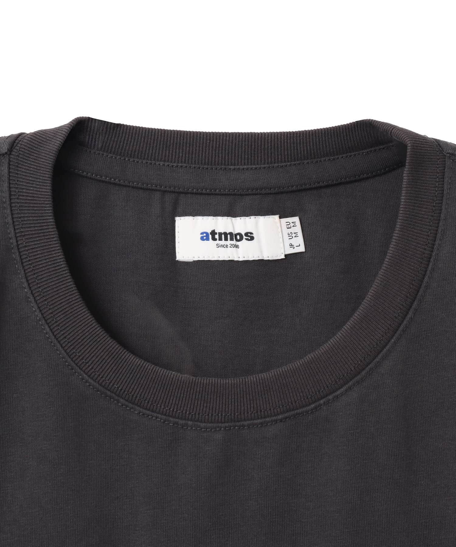 atmos Denim Logo T-shirt LIGHT BLACKの画像
