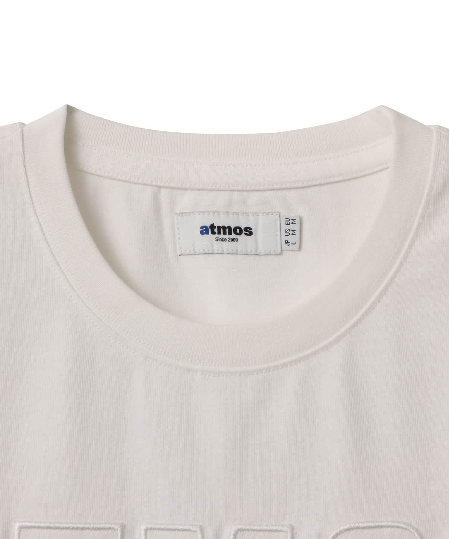 atmos Denim Logo T-shirt WHITEの画像
