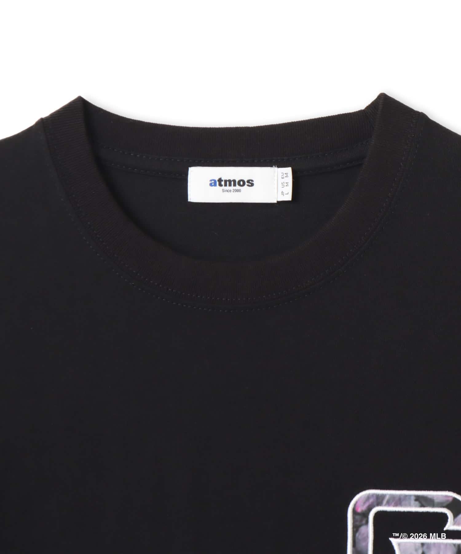 atmos x MLB Patch Logo T-shirt 【SAKURA】 BLACKの画像