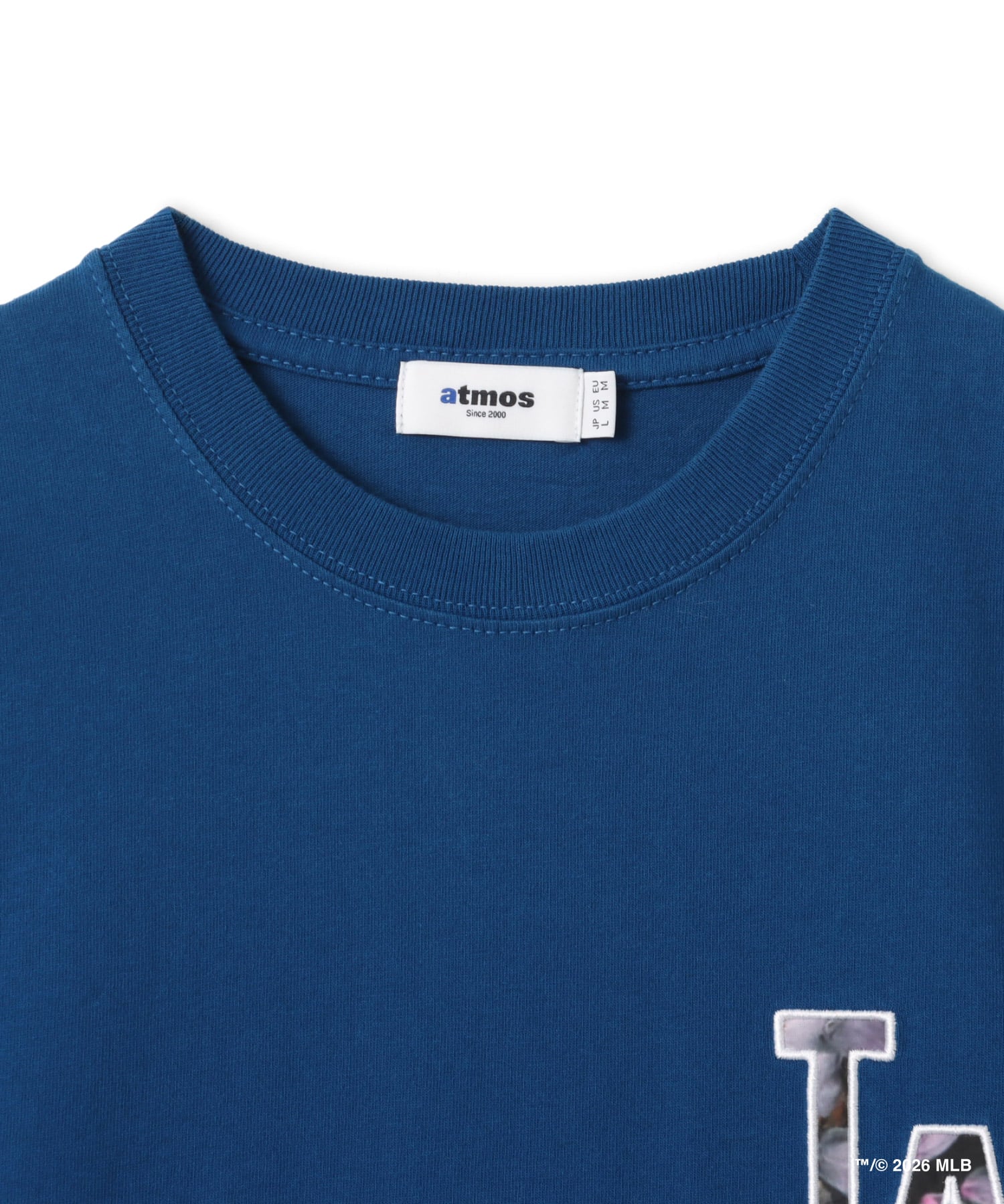 atmos x MLB Patch Logo T-shirt 【SAKURA】 BLUEの画像
