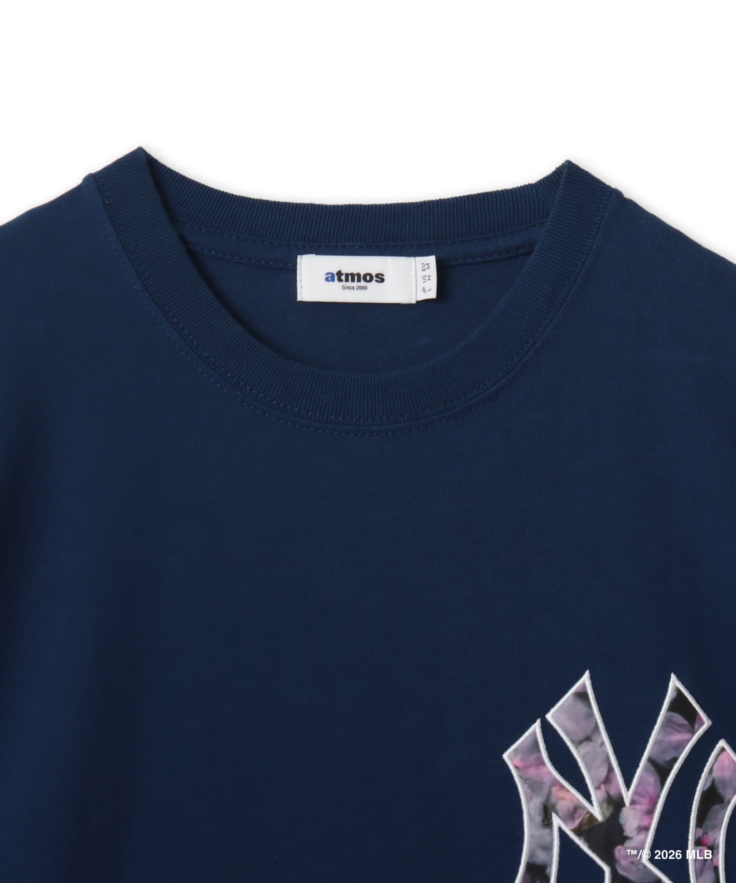 atmos x MLB Patch Logo T-shirt 【SAKURA】 NAVYの画像