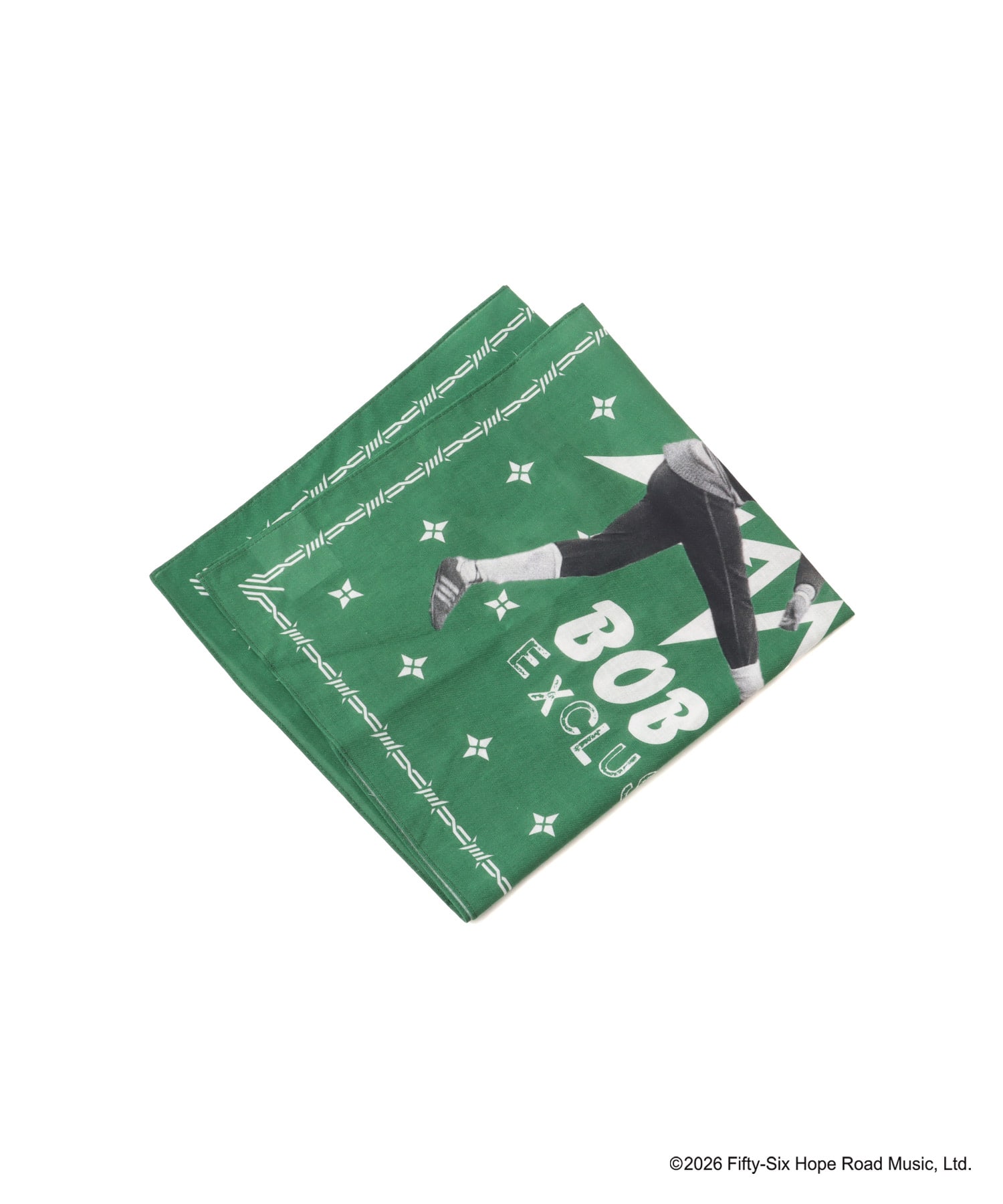 atmos x BOB MARLEY PUNKY REGGAE PARTY Bandana GREENの画像