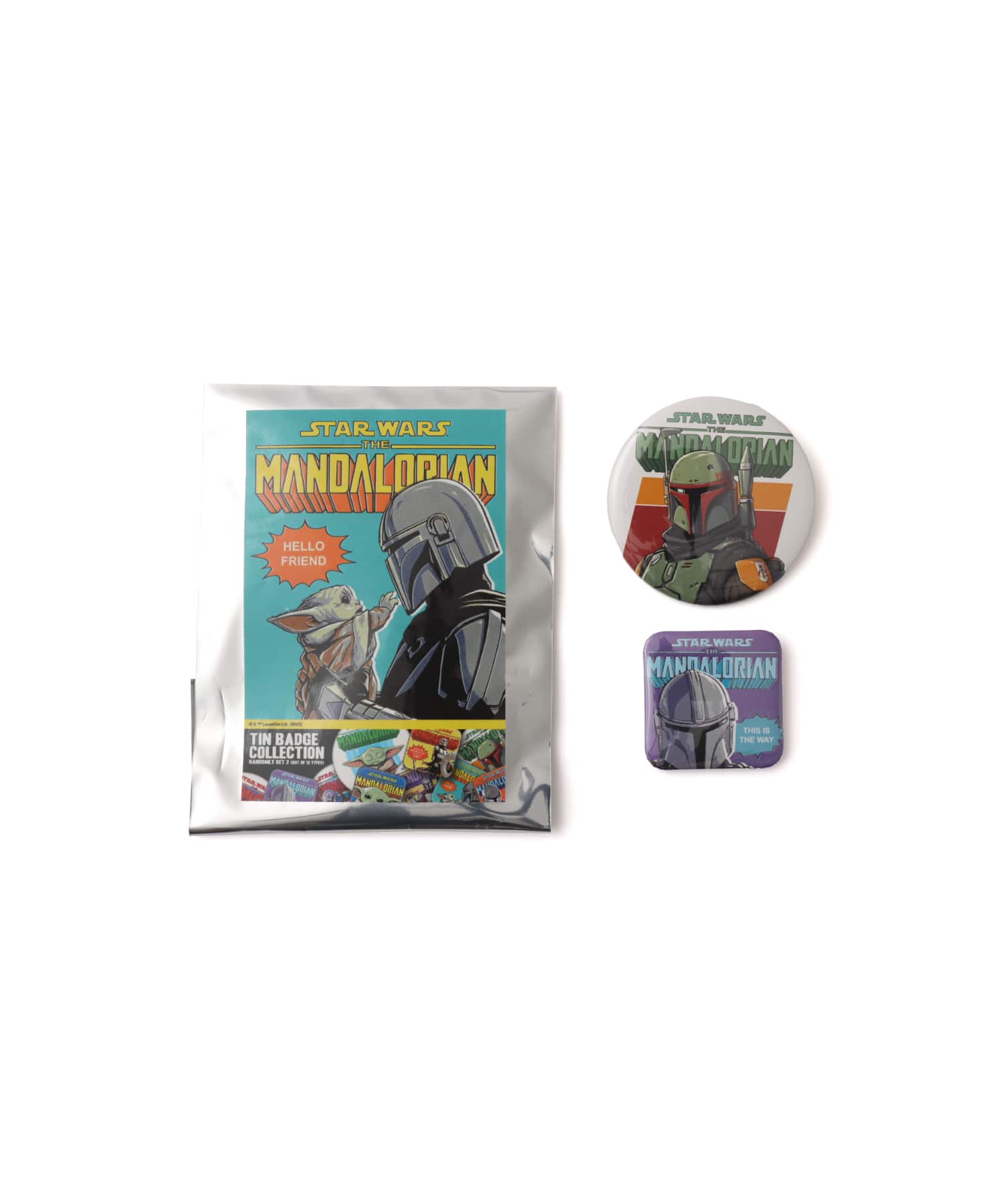 atmos x MANDALORIAN Tin Badge Blind Package MULTIの画像