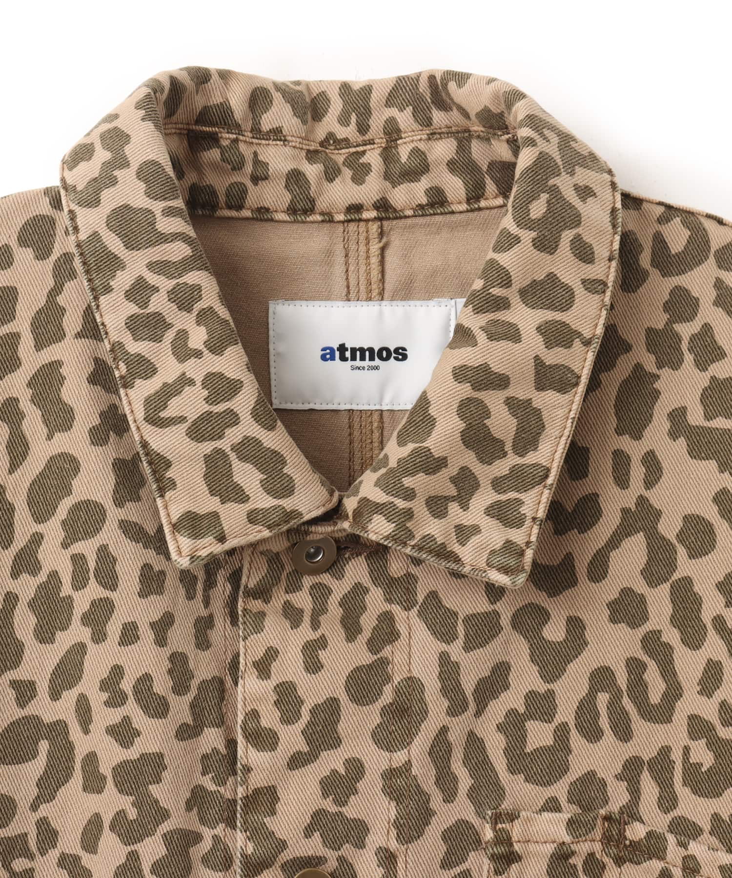 atmos Leopard Pattern Coverall KHAKIの画像