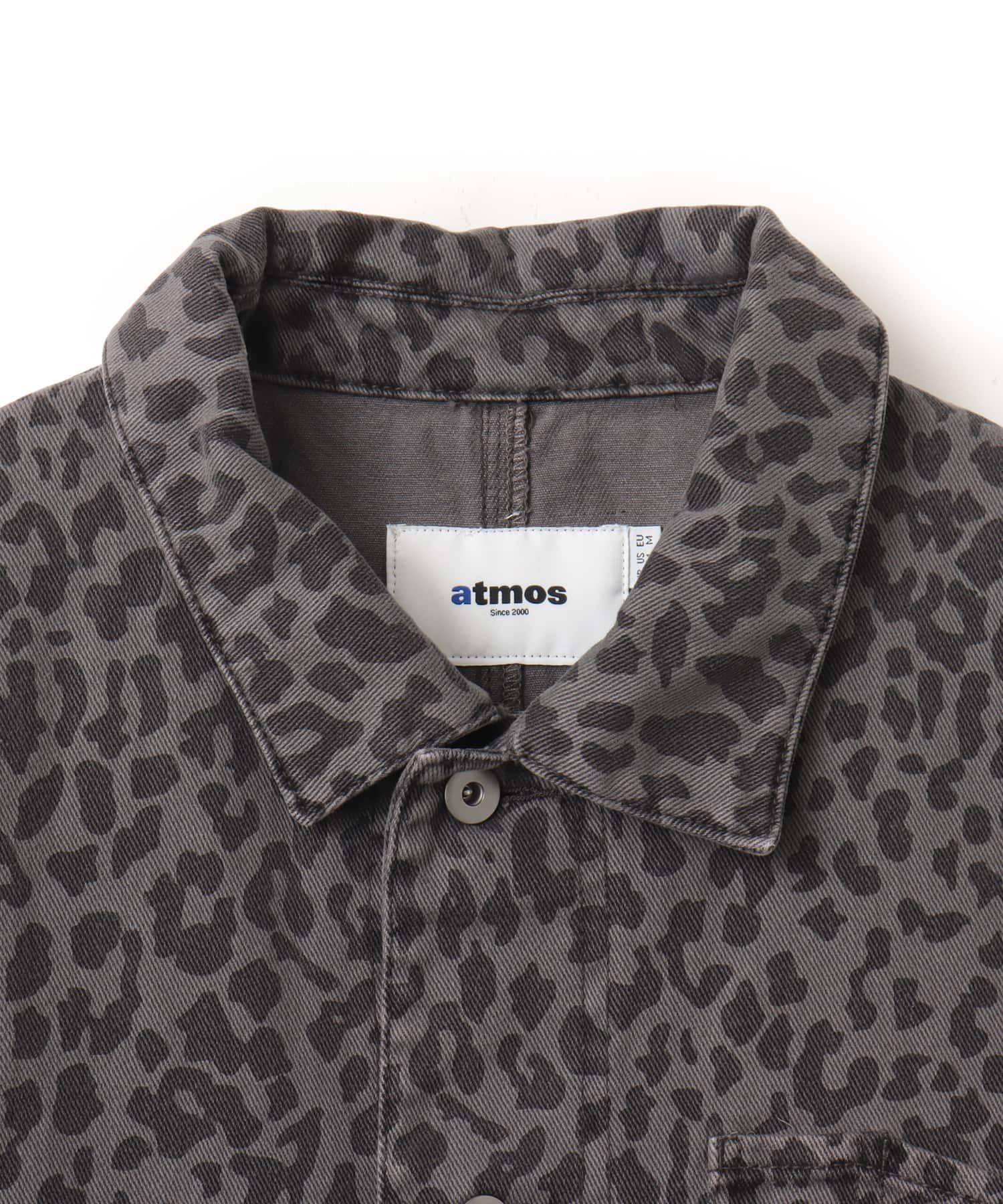 atmos Leopard Pattern Coverall LIGHT BLACKの画像