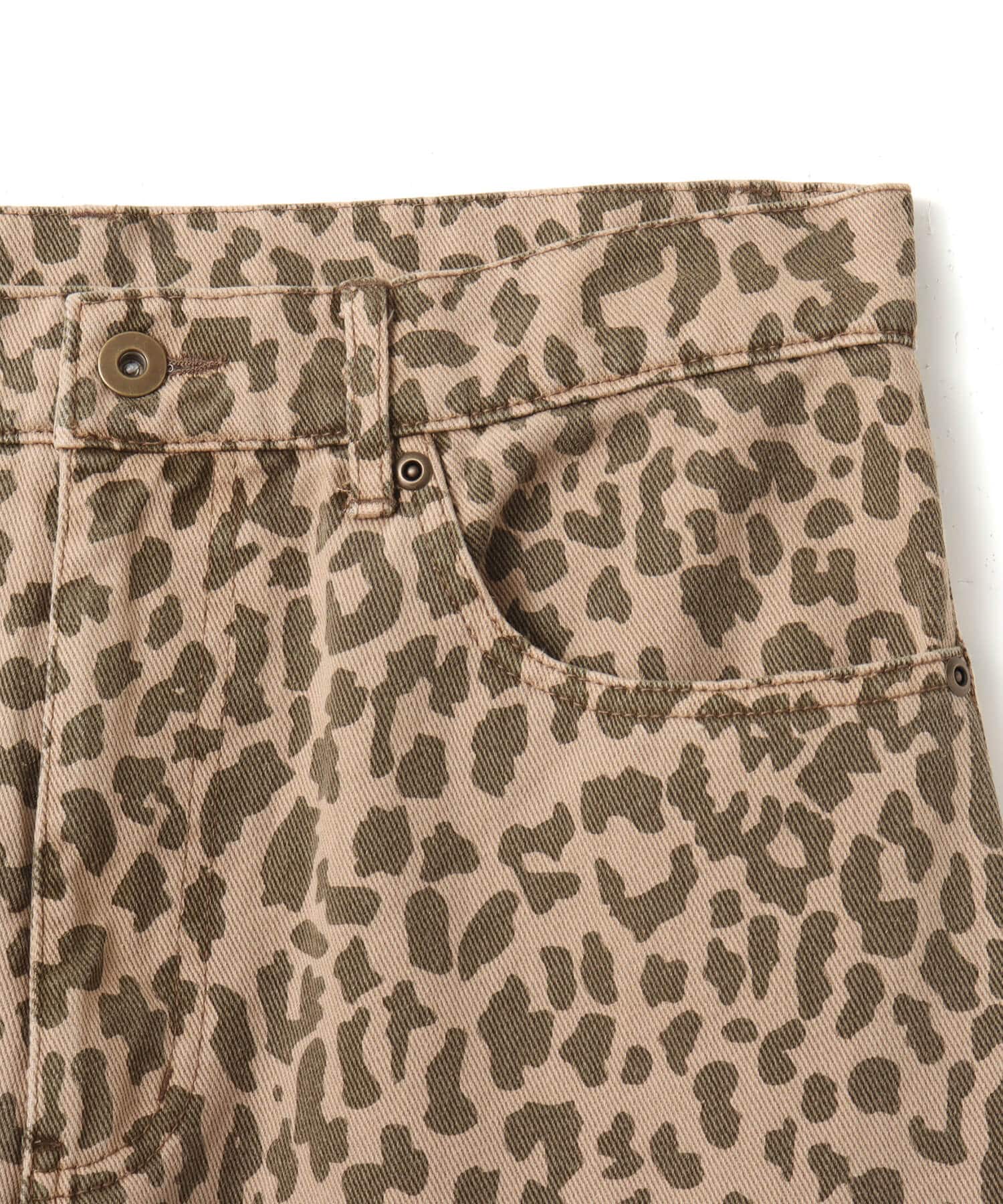 atmos Leopard Pattern Baggy Patns KHAKIの画像
