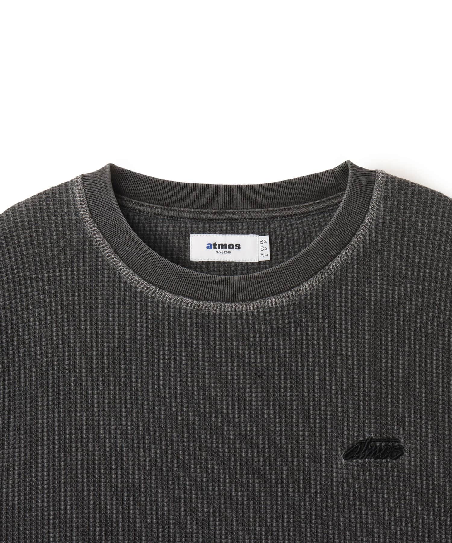 atmos Waffle LS T-shirt LIGHT BLACKの画像