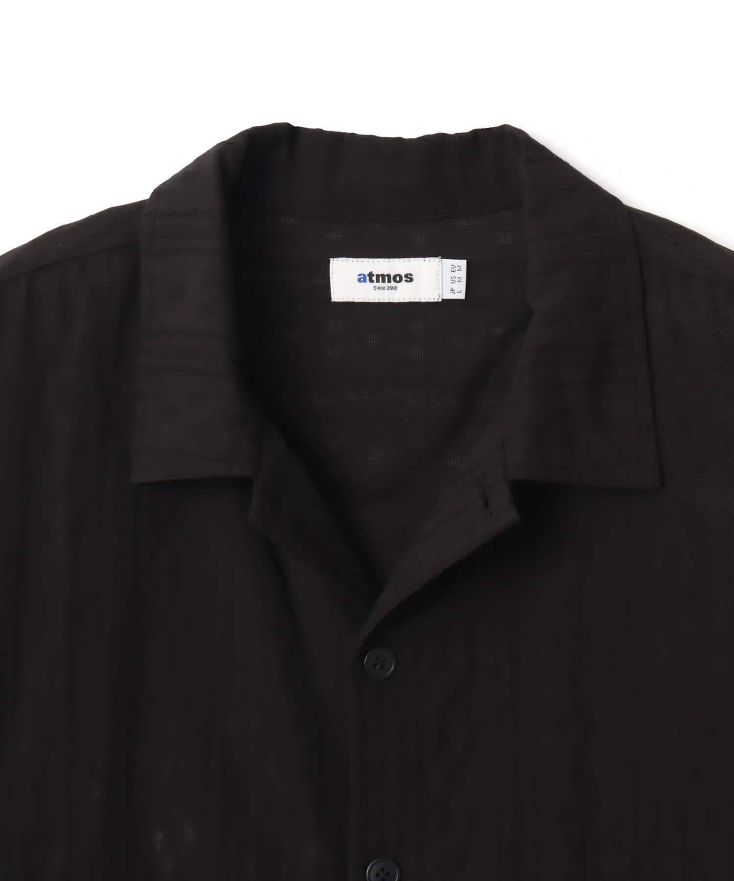 atmos Open Collar SS Shirt BLACKの画像