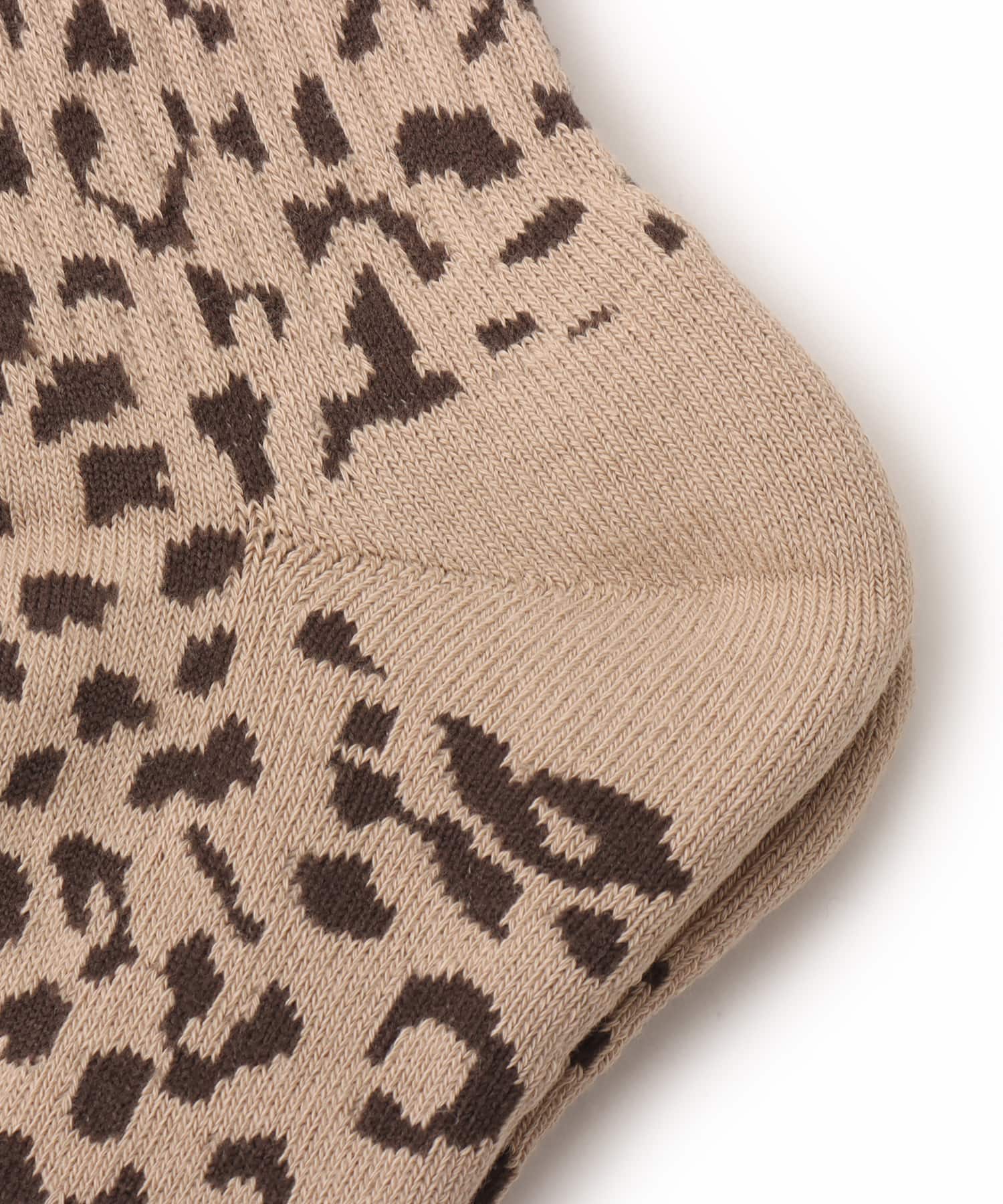 atmos Leopard Pattern Socks KHAKIの画像