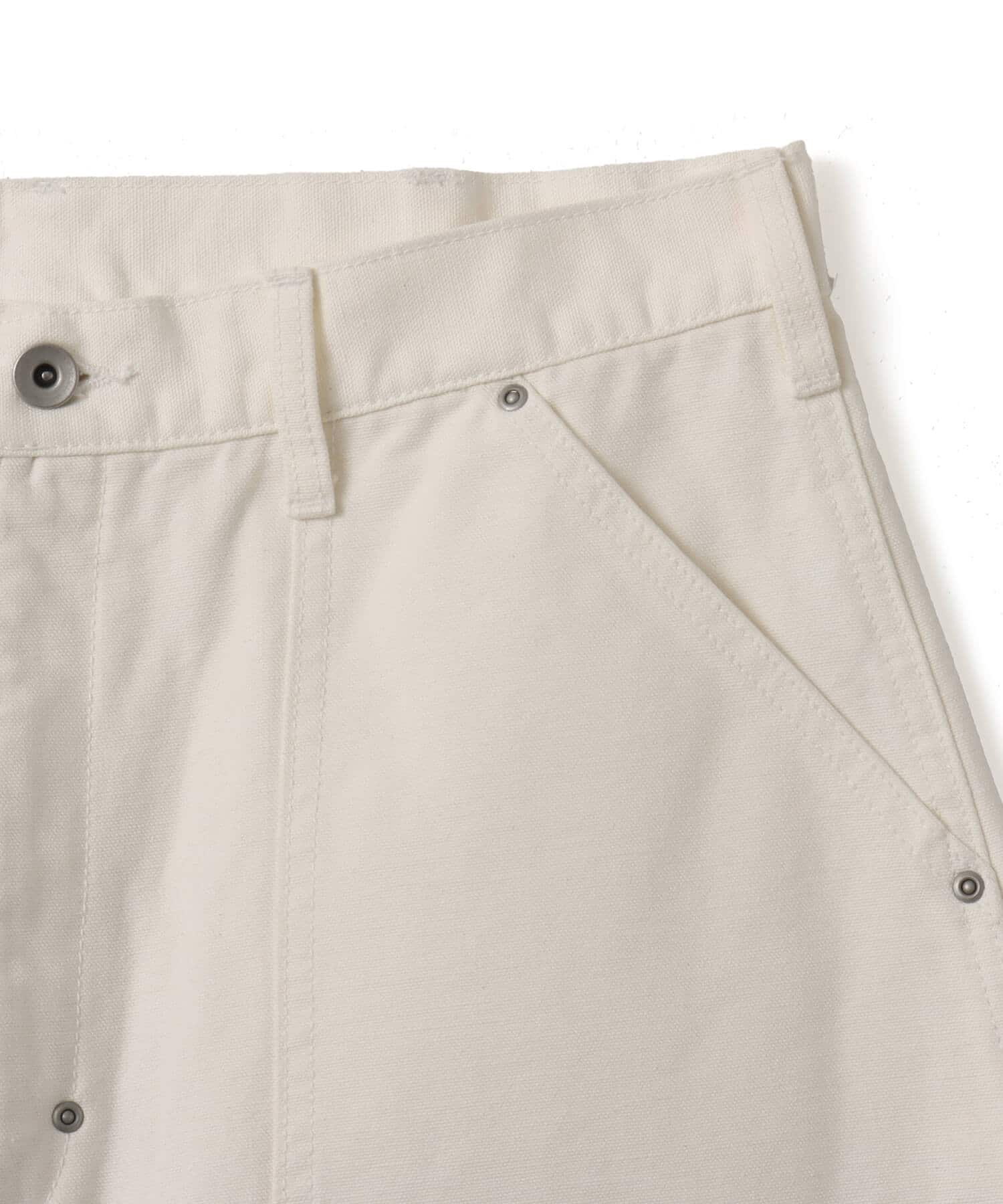 atmos Double-Knee Denim Shorts WHITEの画像
