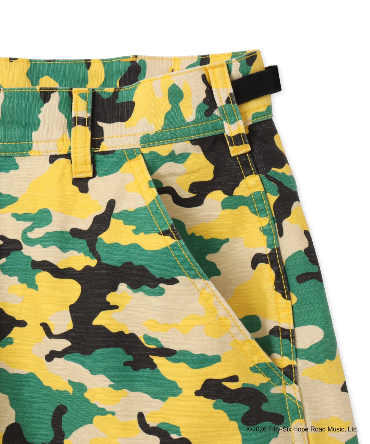 atmos x BOB MARLEY Camo Short Pants JAMAICAN COLORの画像