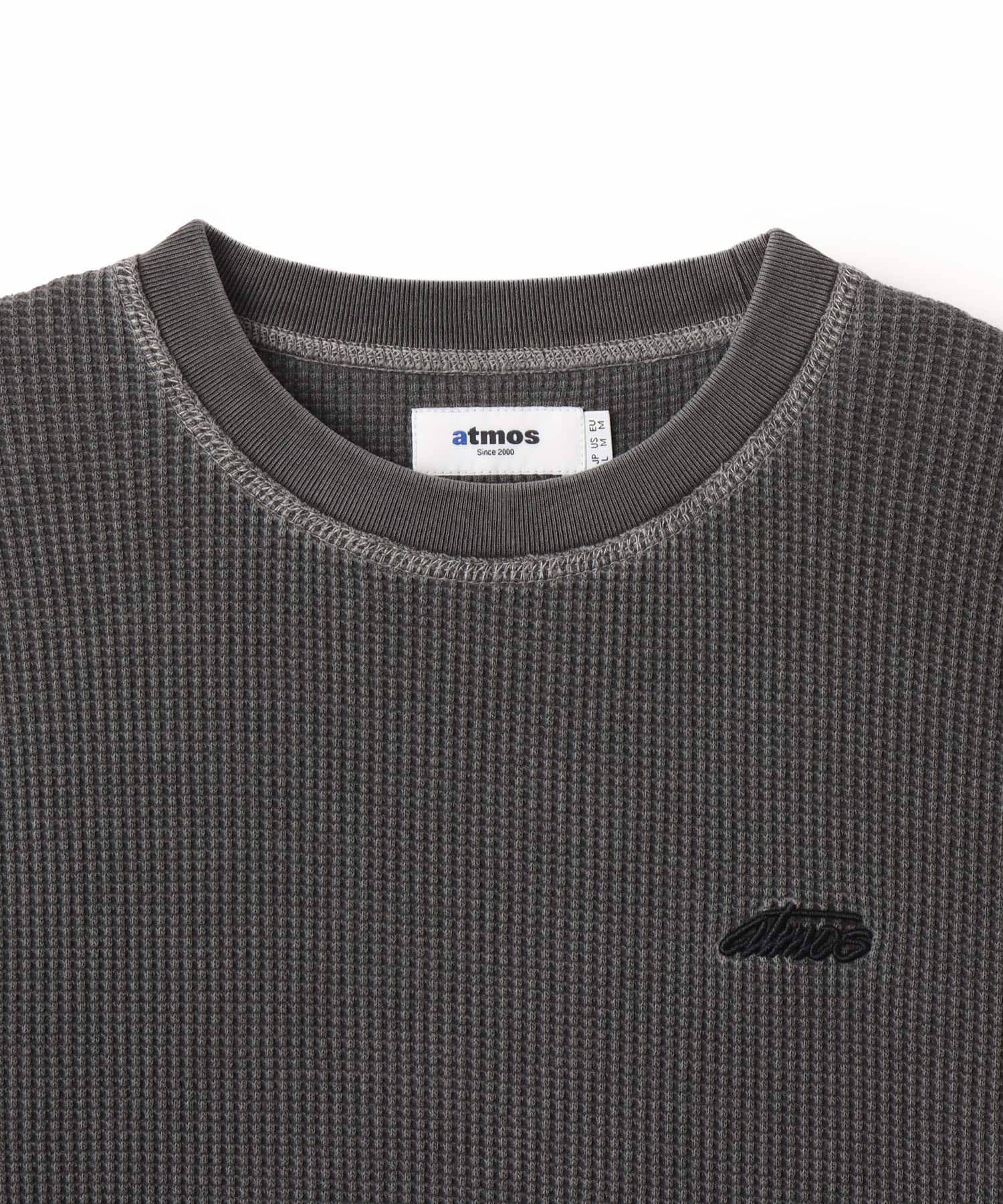 atmos Waffle SS T-shirt LIGHT BLACKの画像