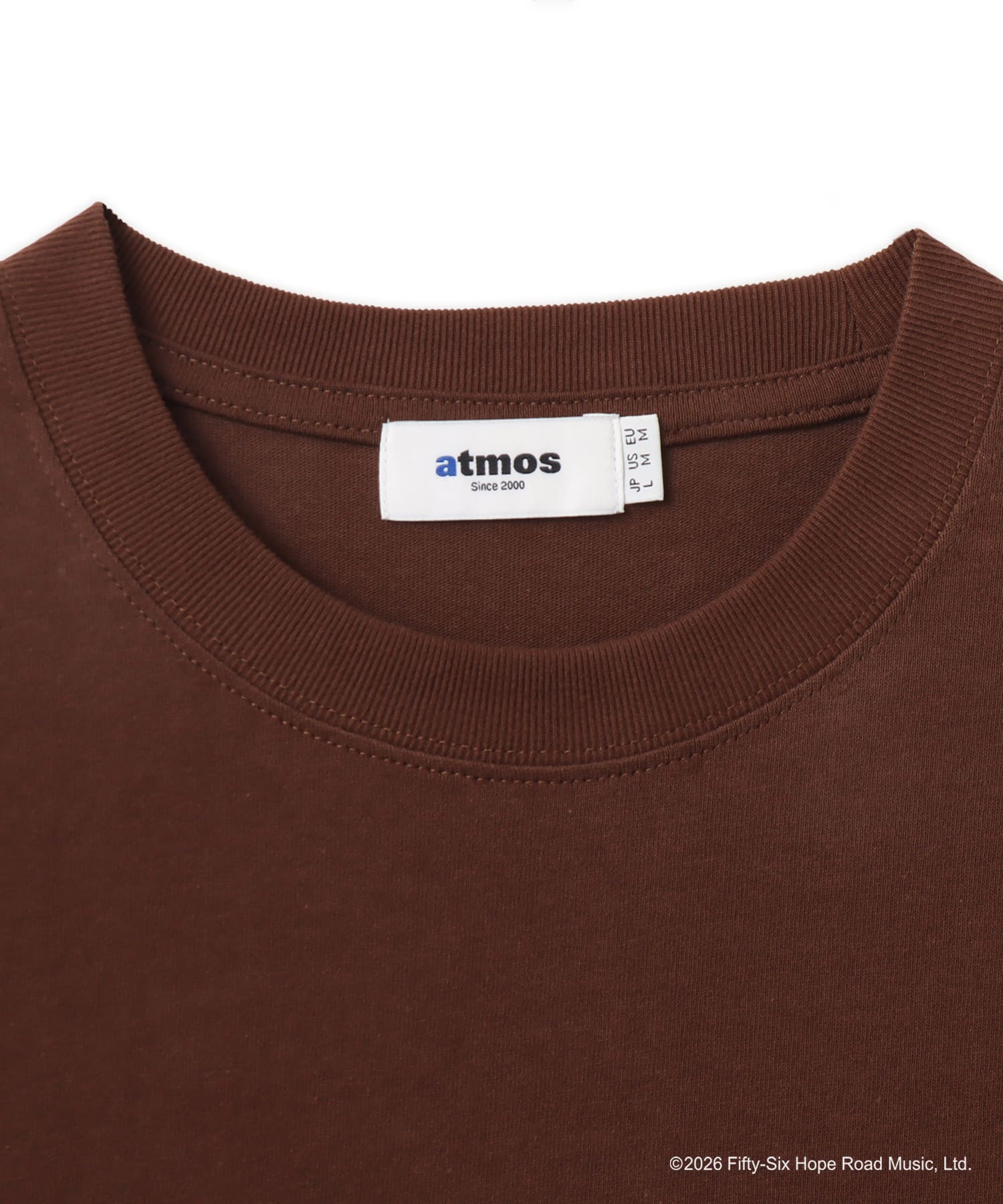 atmos x BOB MARLEY Exodus T-shirt BROWNの画像