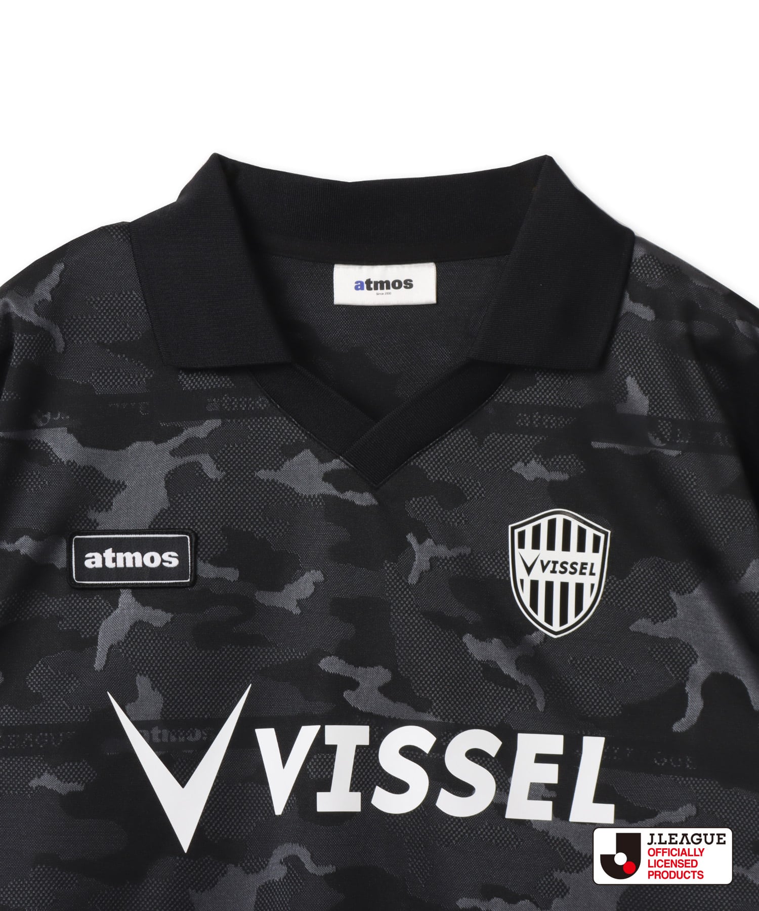 atmos x J.LEAGUE ヴィッセル神戸 T-shirt BLACKの画像