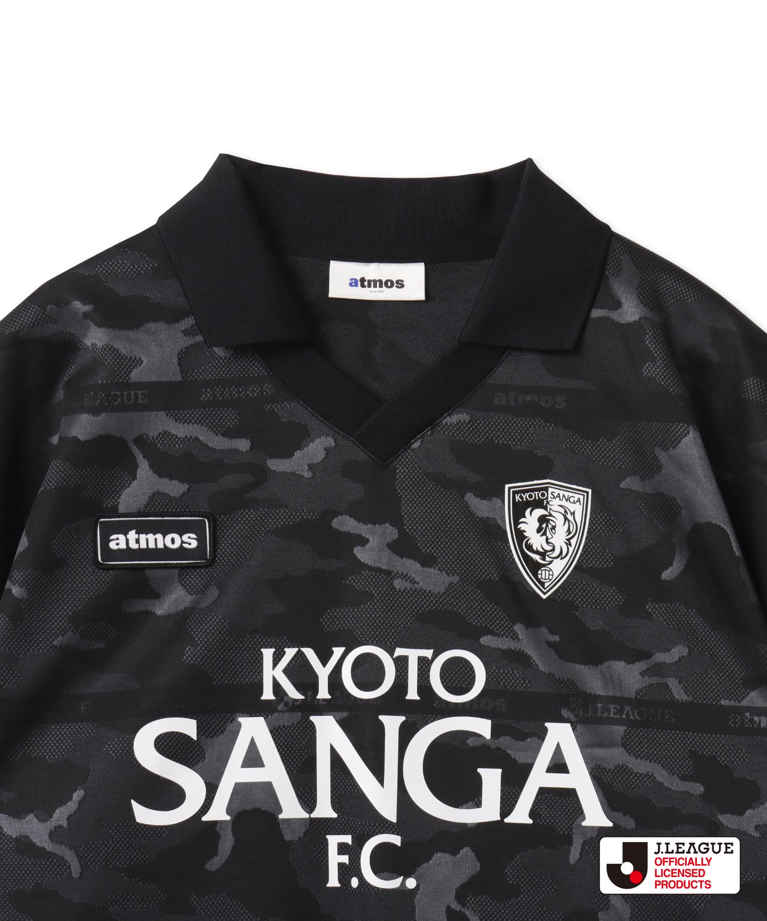 atmos x J.LEAGUE 京都サンガF.C. T-shirt BLACKの画像