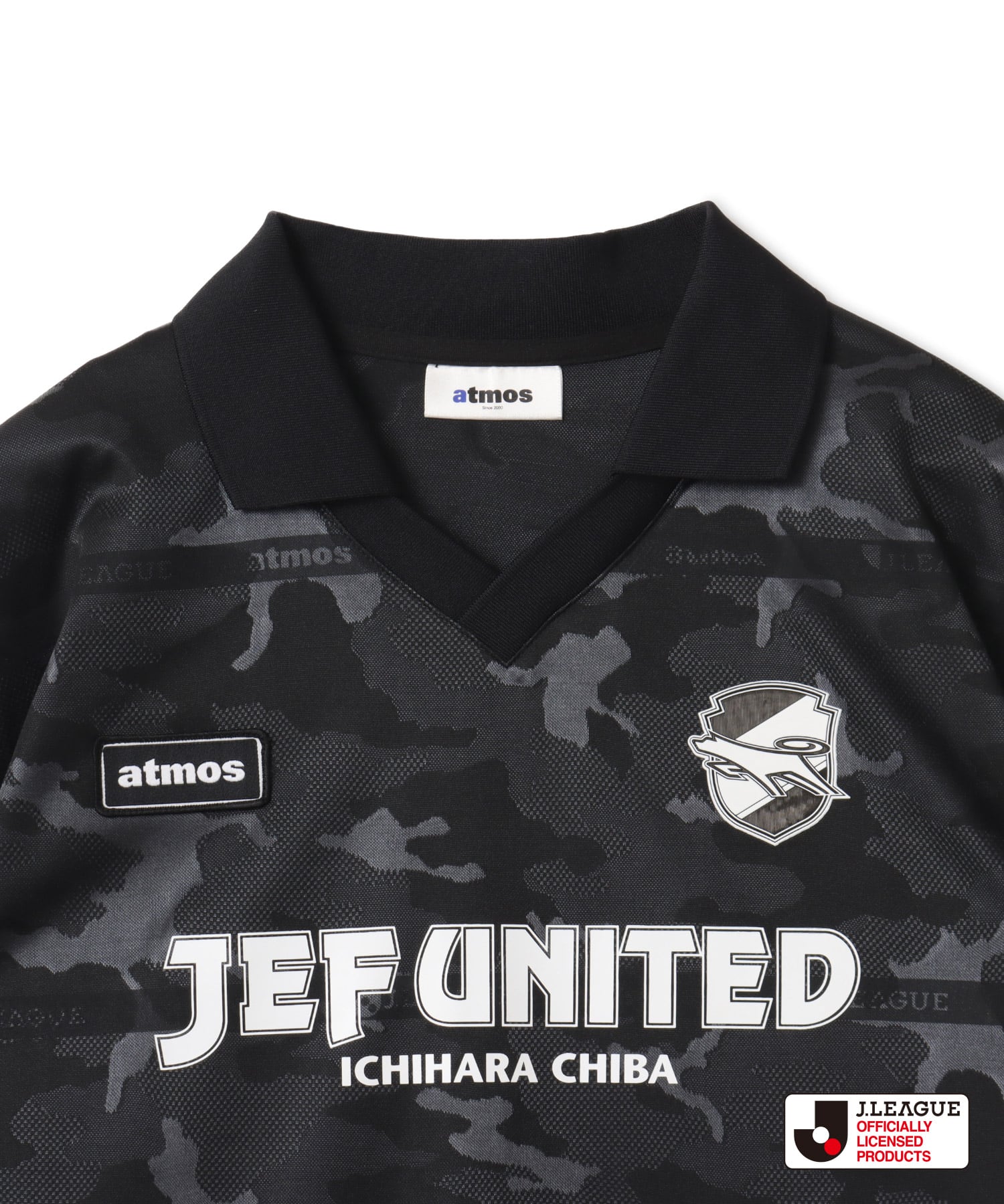 atmos x J.LEAGUE ジェフユナイテッド千葉 T-shirt BLACKの画像