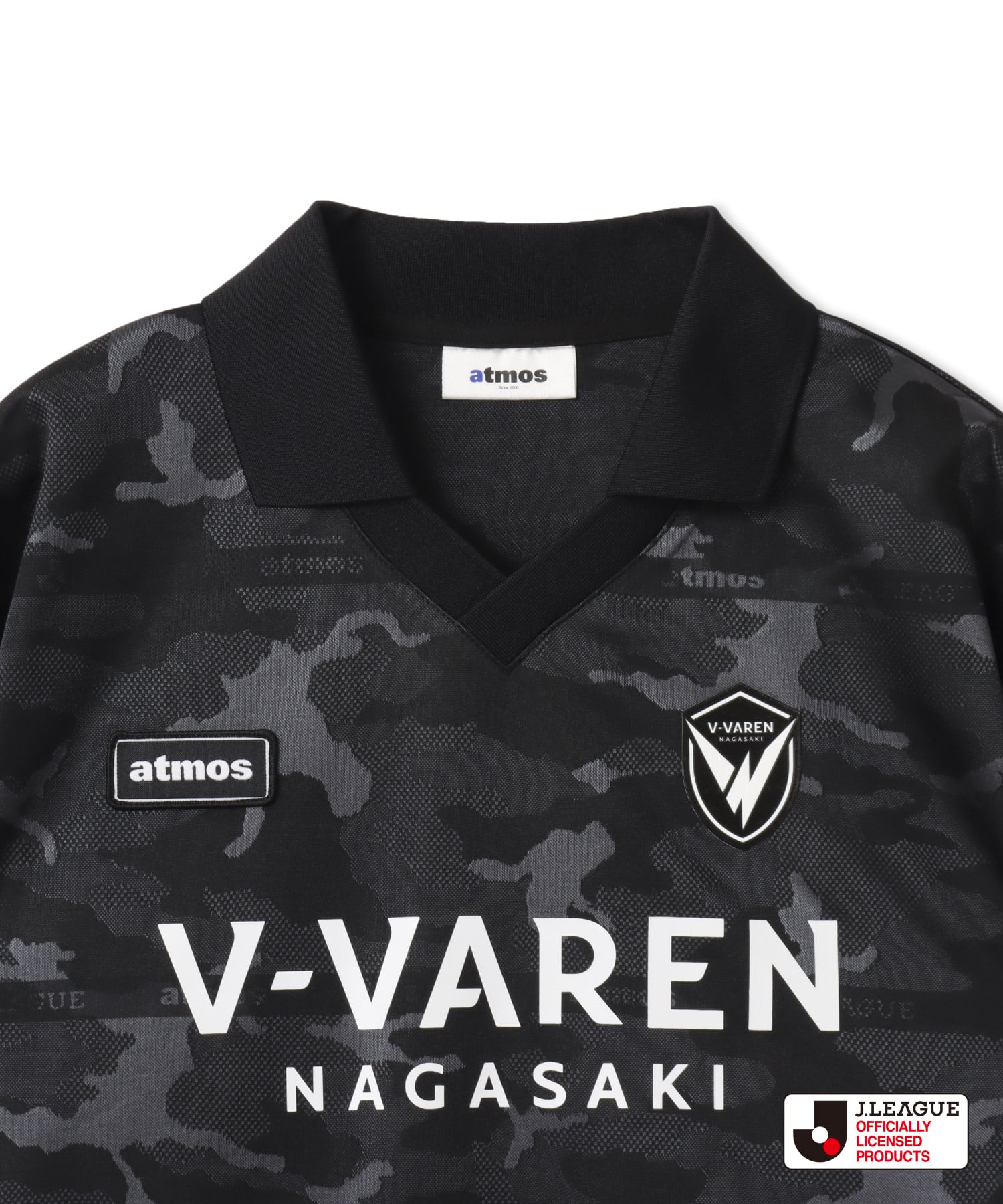 atmos x J.LEAGUE V・ファーレン長崎 T-shirt BLACKの画像