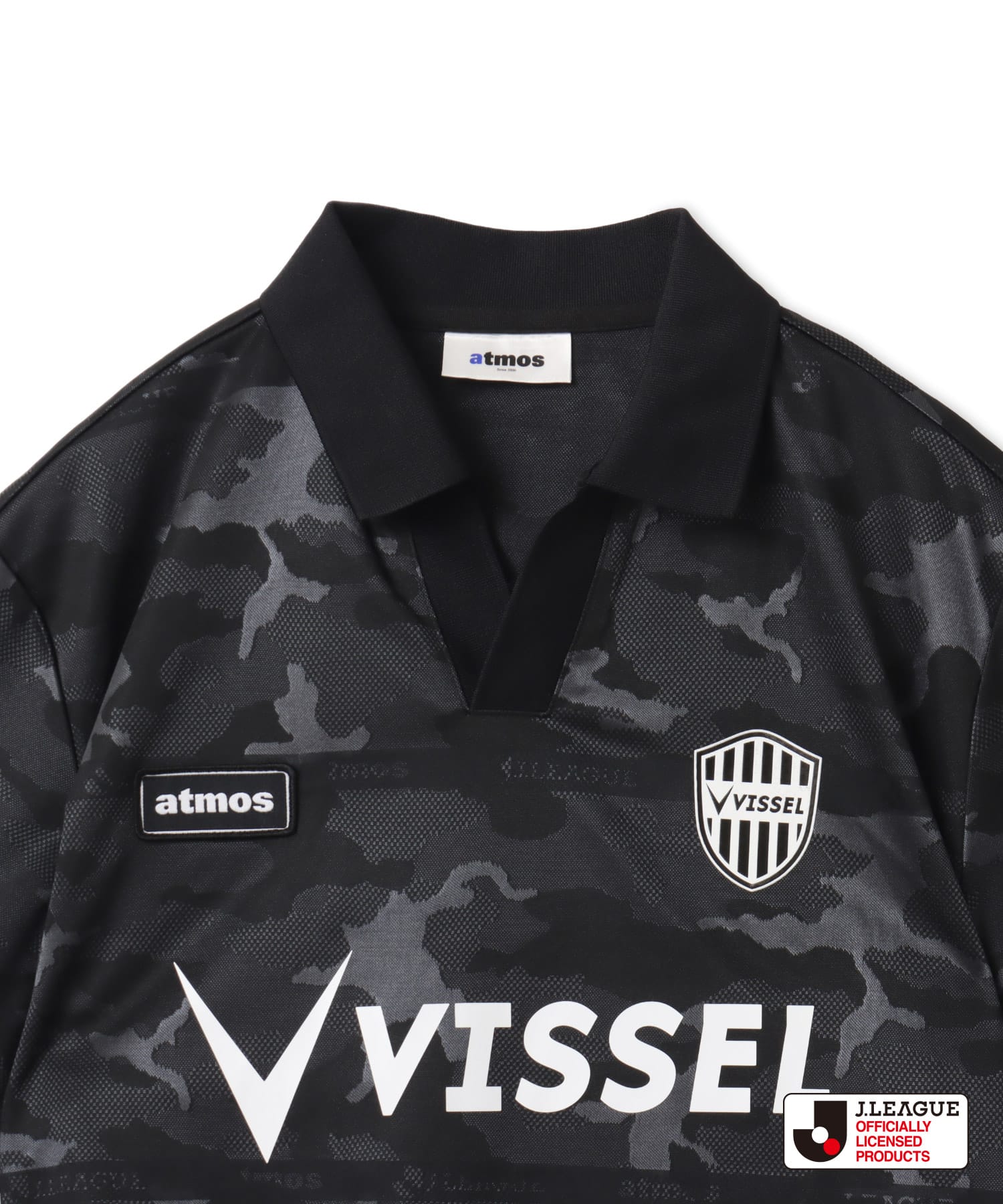 atmos pink x J.LEAGUE ヴィッセル神戸 Cropped T-shirt BLACKの画像