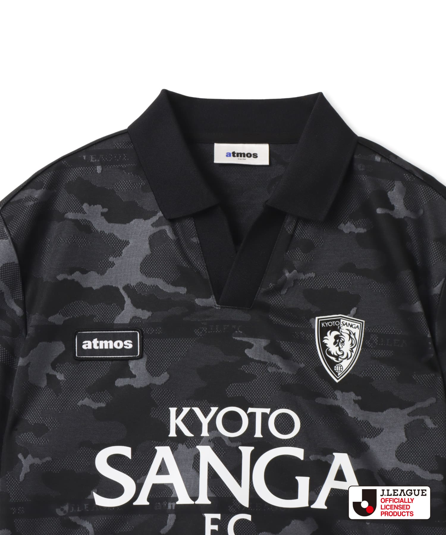 atmos pink x J.LEAGUE 京都サンガF.C. Cropped T-shirt BLACKの画像