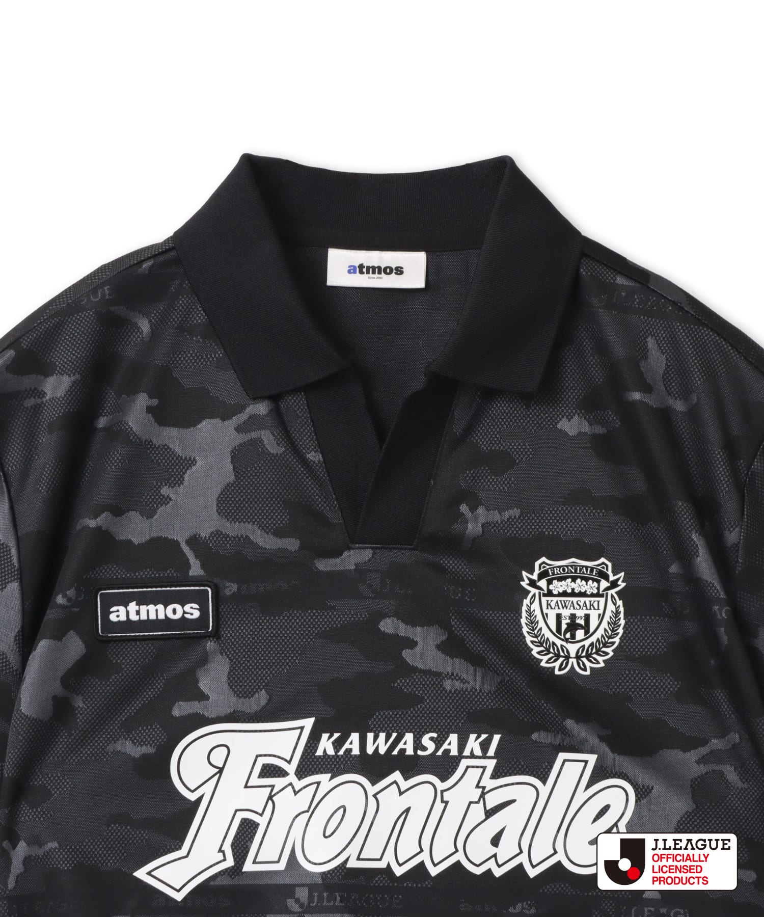 atmos pink x J.LEAGUE 川崎フロンターレ Cropped T-shirt BLACKの画像