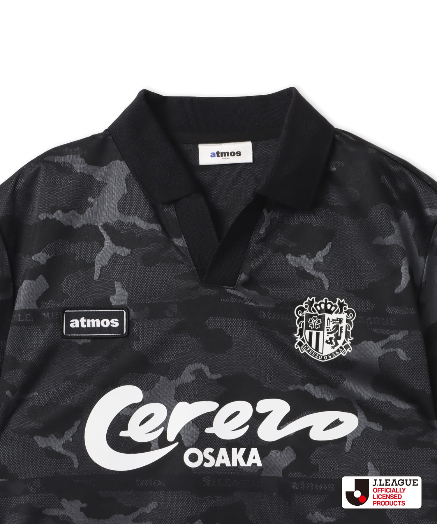 atmos pink x J.LEAGUE セレッソ大阪 Cropped T-shirt BLACKの画像