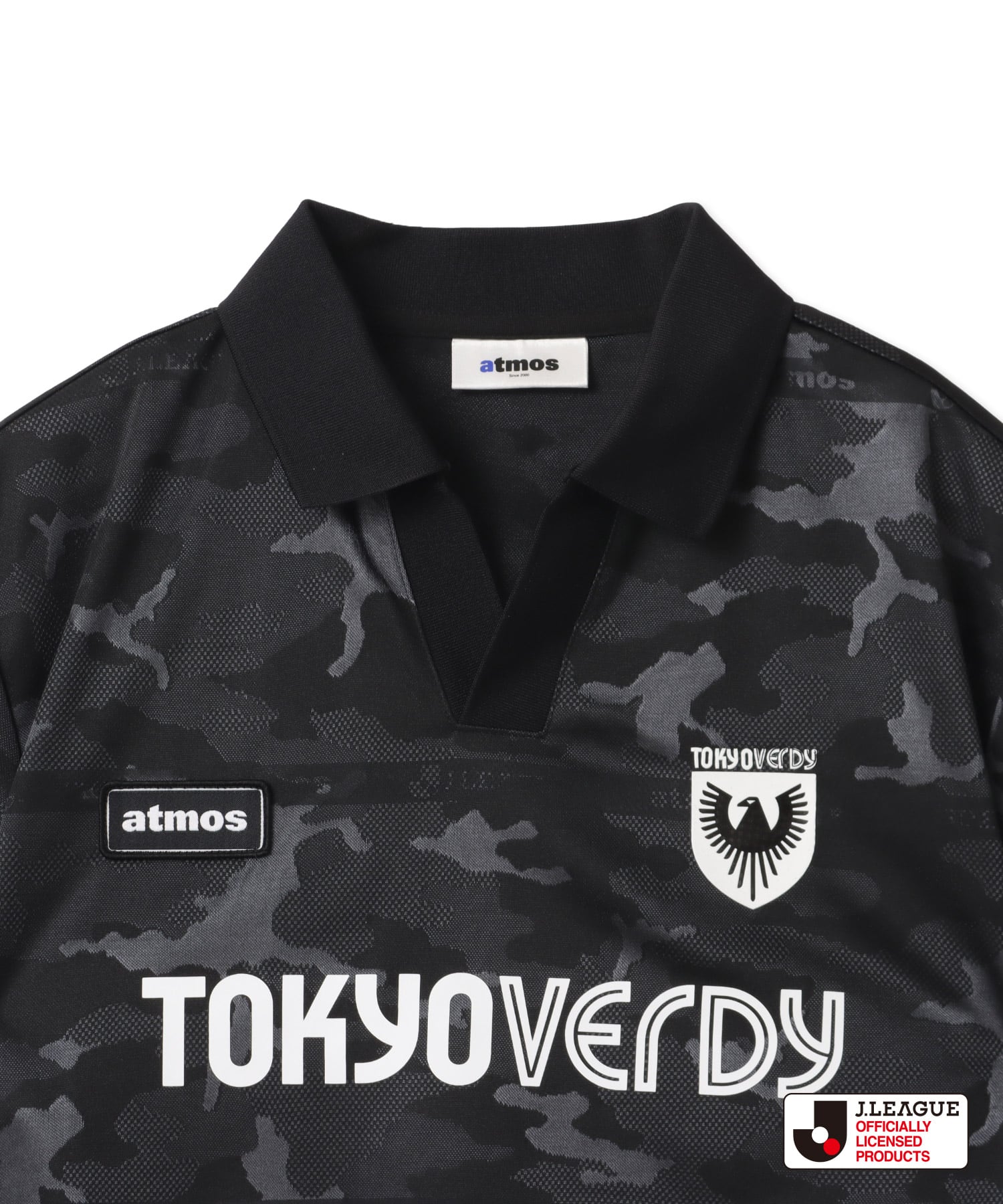 atmos pink x J.LEAGUE 東京ヴェルディ Cropped T-shirt BLACKの画像