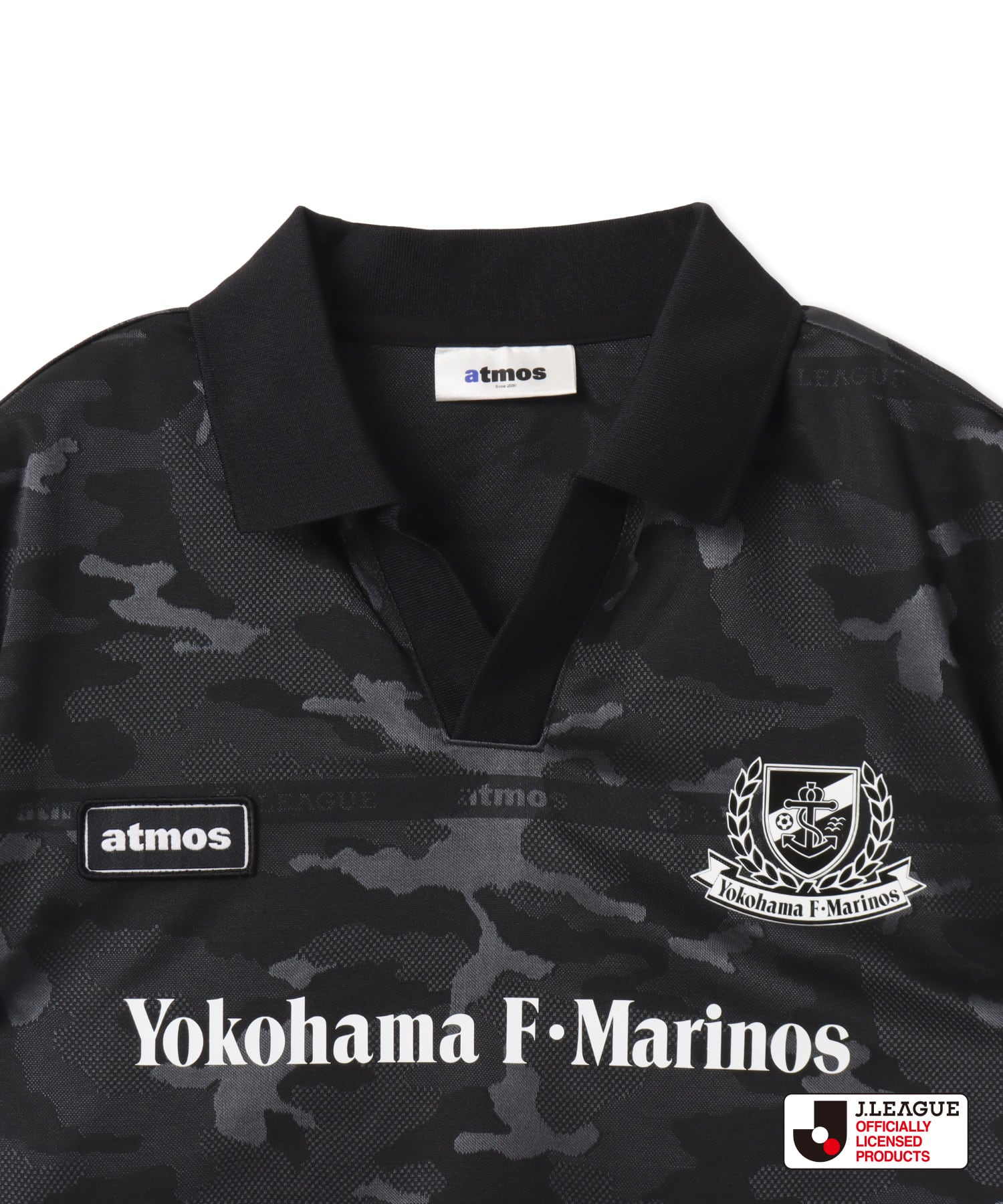 atmos pink x J.LEAGUE 横浜F・マリノス Cropped T-shirt BLACKの画像
