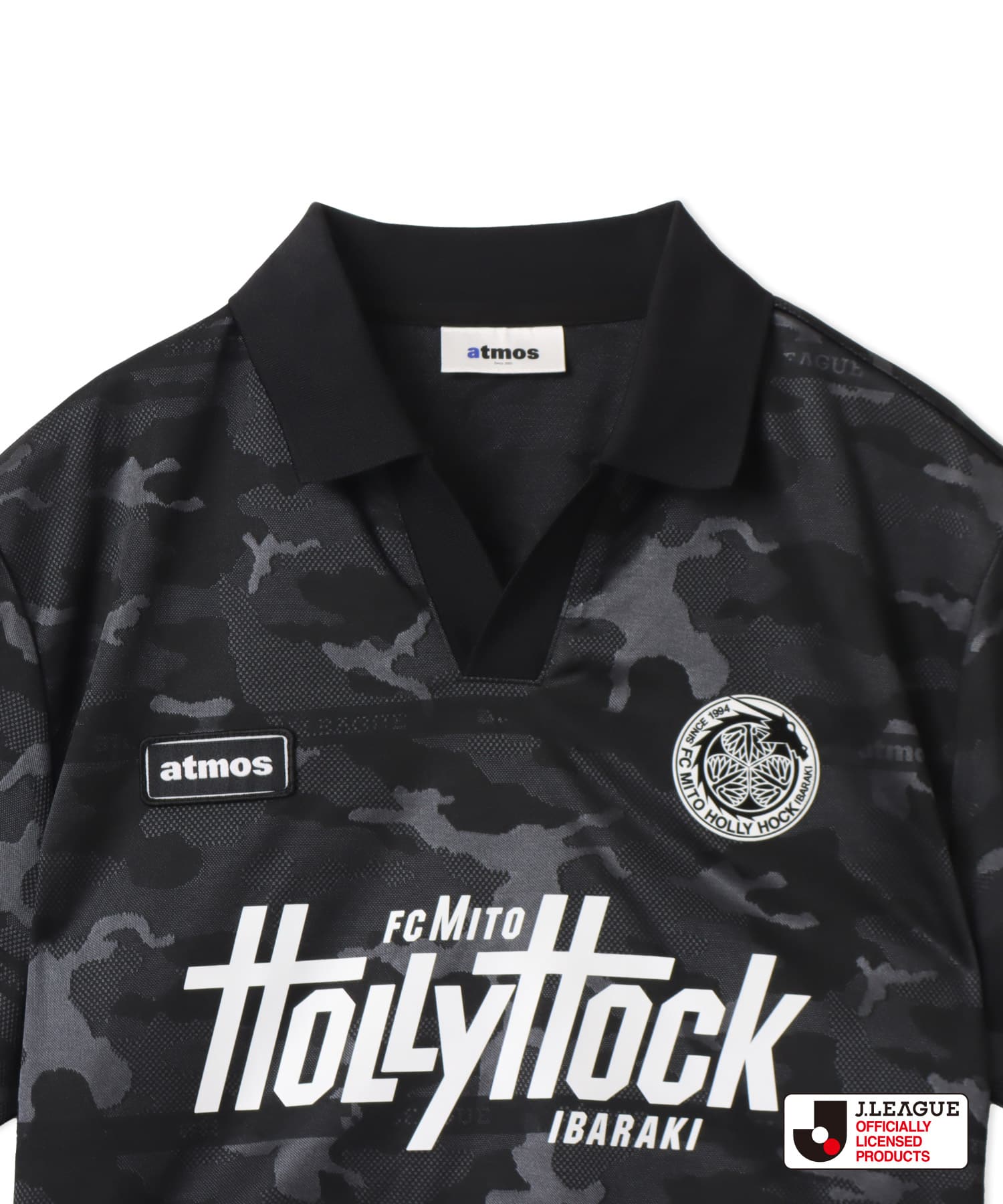 atmos pink x J.LEAGUE 水戸ホーリーホック Cropped T-shirt BLACKの画像