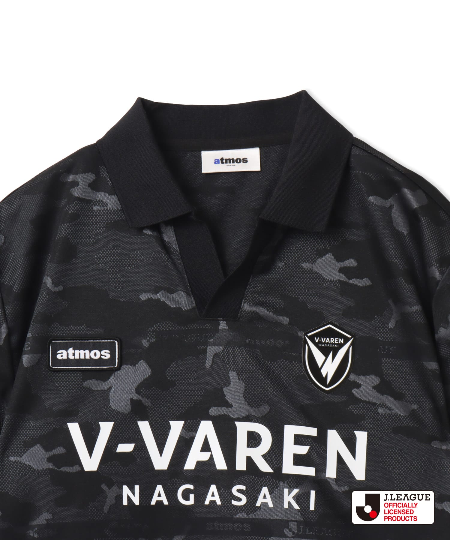 atmos pink x J.LEAGUE V・ファーレン長崎 Cropped T-shirt BLACKの画像