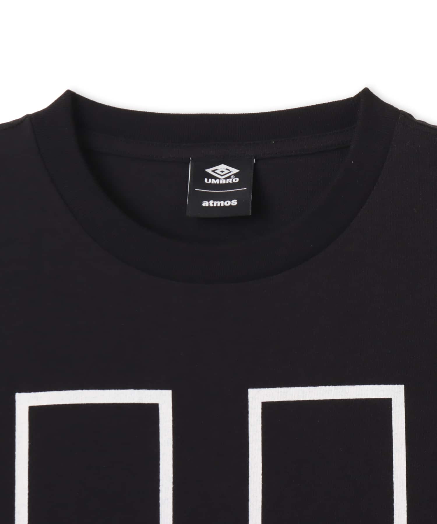UMBRO x atmos pink Women's Big Silhouette T-shirt BLACKの画像