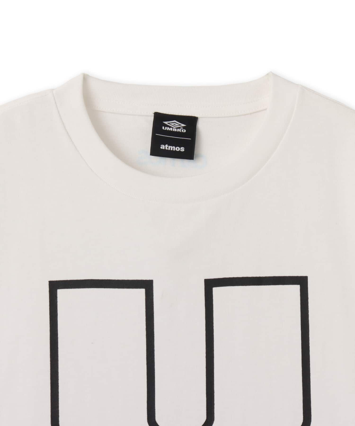 UMBRO x atmos pink Women's Big Silhouette T-shirt WHITEの画像