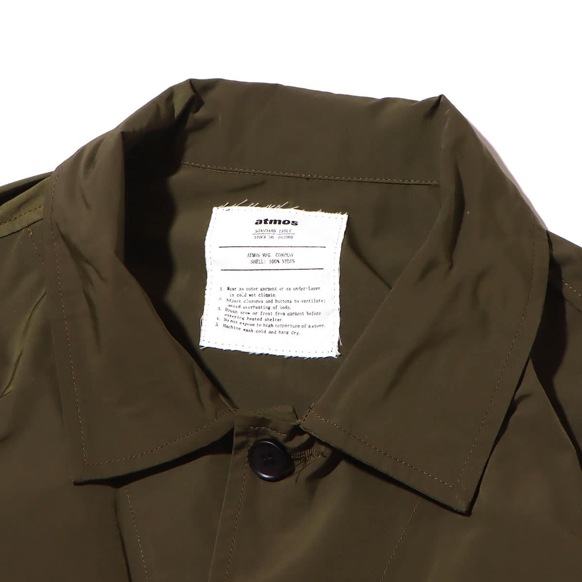 atmos FIELD SHIRTS OLIVEの画像