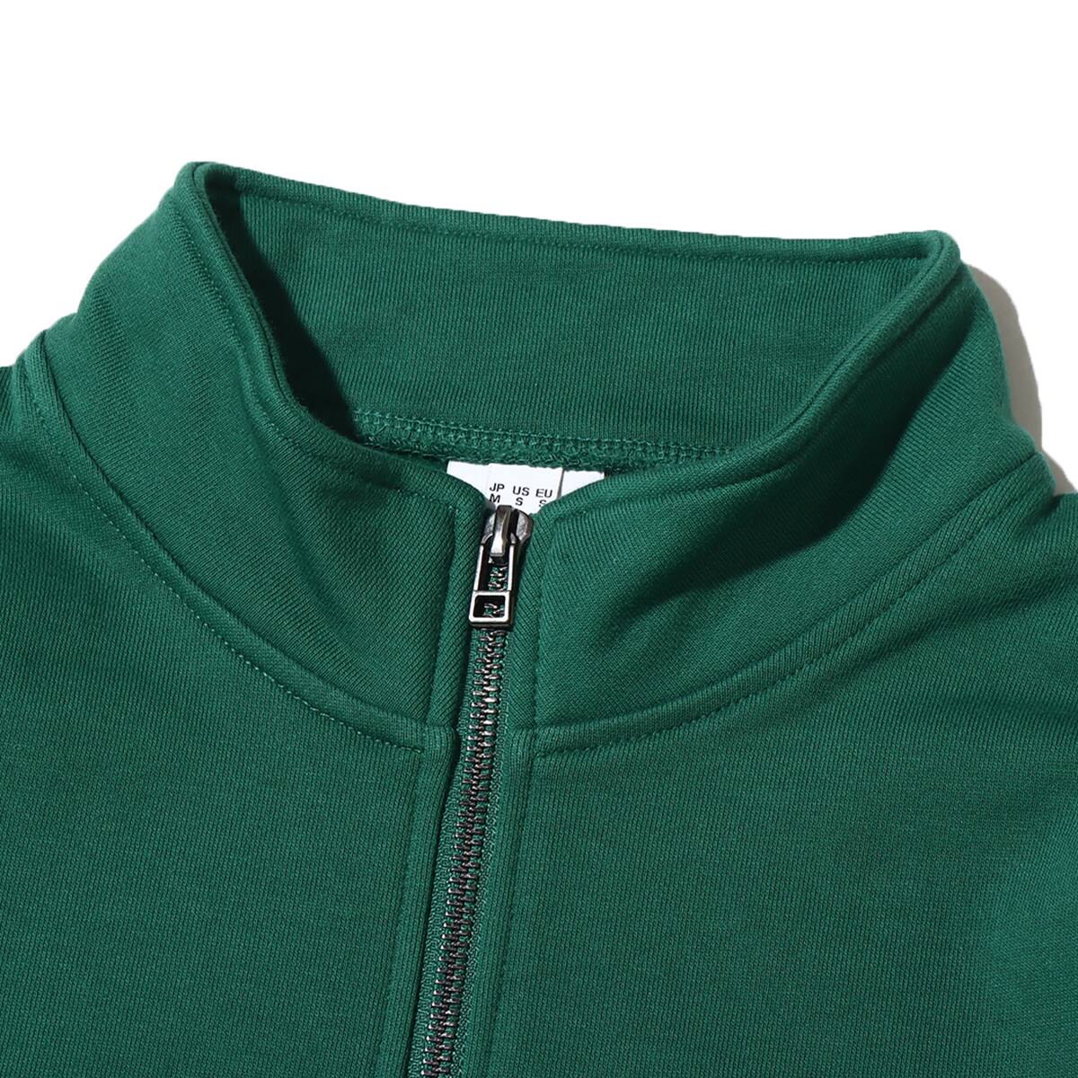 atmos AM LOGO HALF ZIP SWEAT GREEN 22FA-I