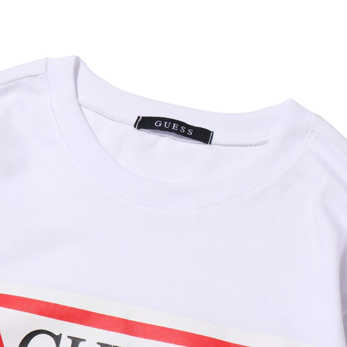 GUESS MEN'S L/SLV TEE SHIRT  ホワイトの画像