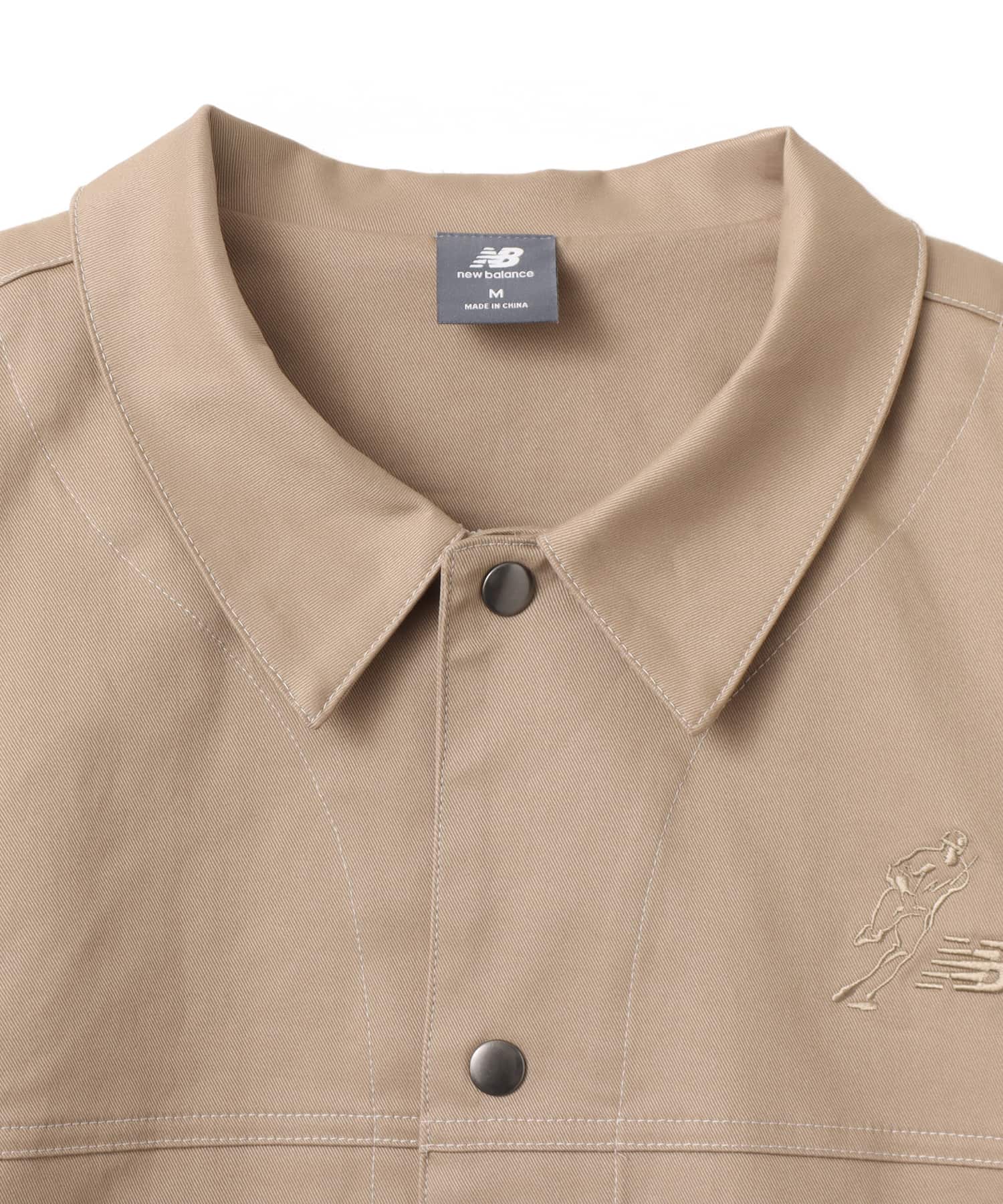 New Balance Shohei Signature Woven Twill Lined Jacket ストーンウェアの画像