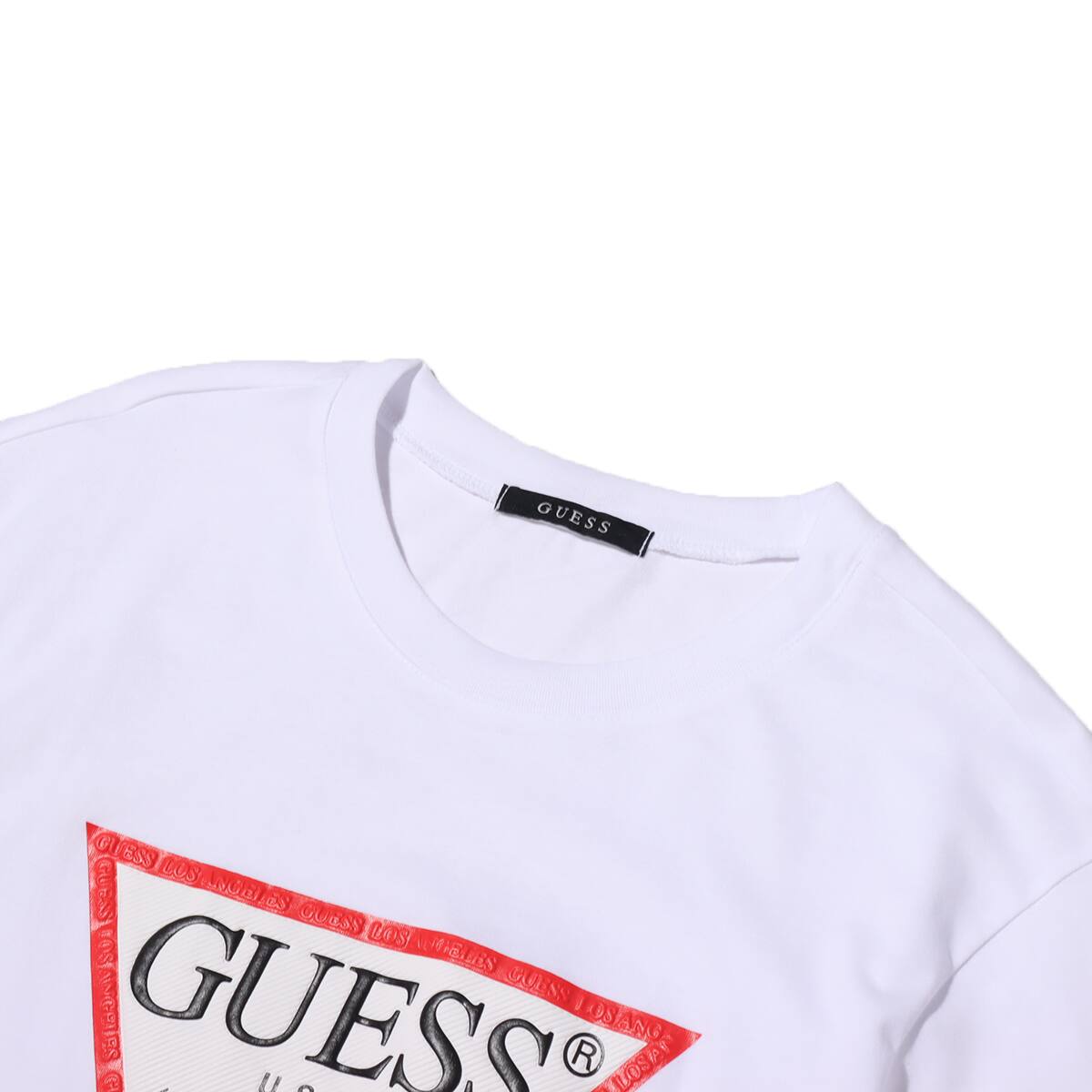 GUESS S/SLV TEE SHIRT WHITE 21SS-I