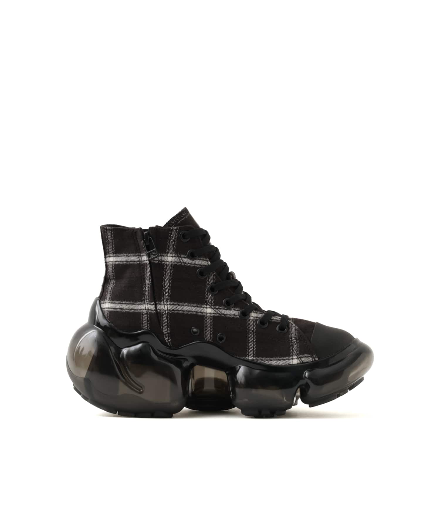 grounds MOOPIE HIGHCUT BLACK PLAIDの画像