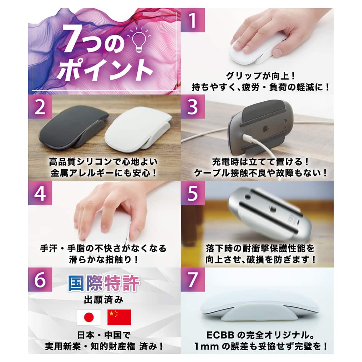 ECBB マウスカバー Mac Apple マジックマウス Magic Mouse 21SUI