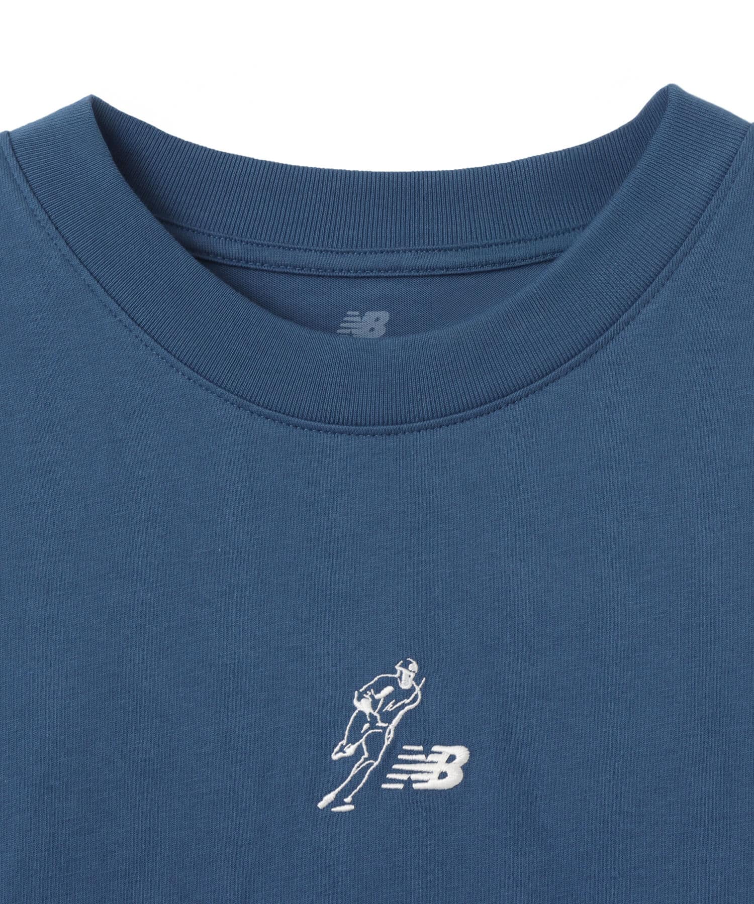 New Balance 大谷翔平 HEAVY WEIGHT COTTON L/S T SHIRT ダークショアラインブルーの画像