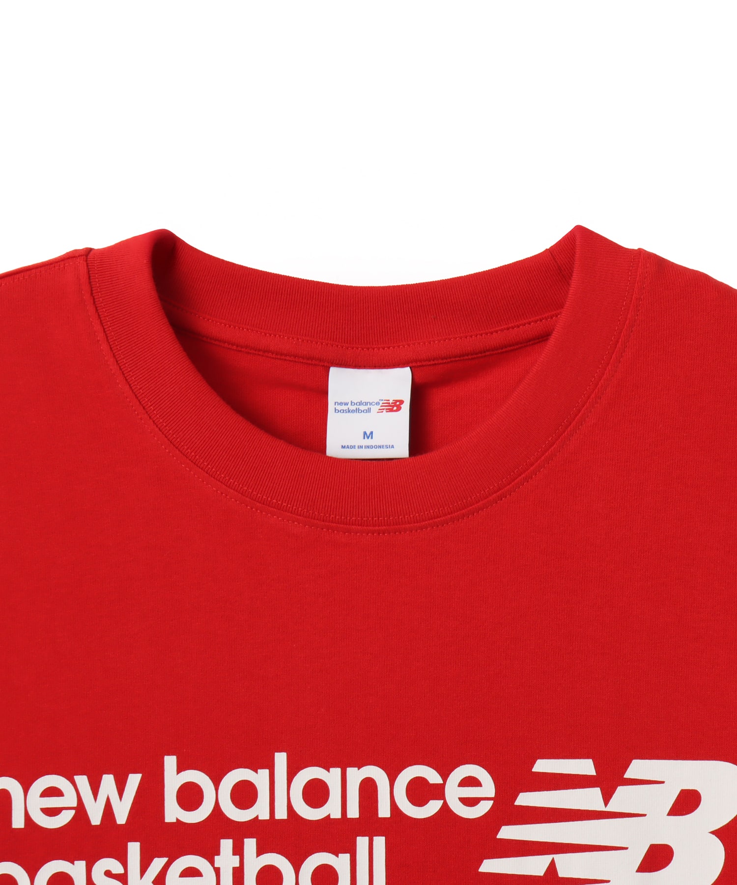 New Balance Basketball Logo Graphic T-Shirt チームレッドの画像