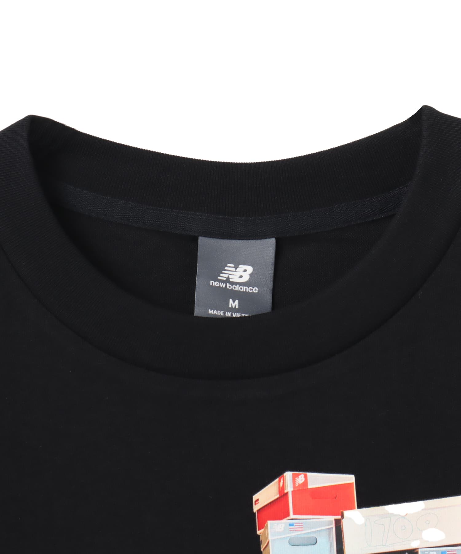 New Balance Boxes T-Shirt ブラックの画像