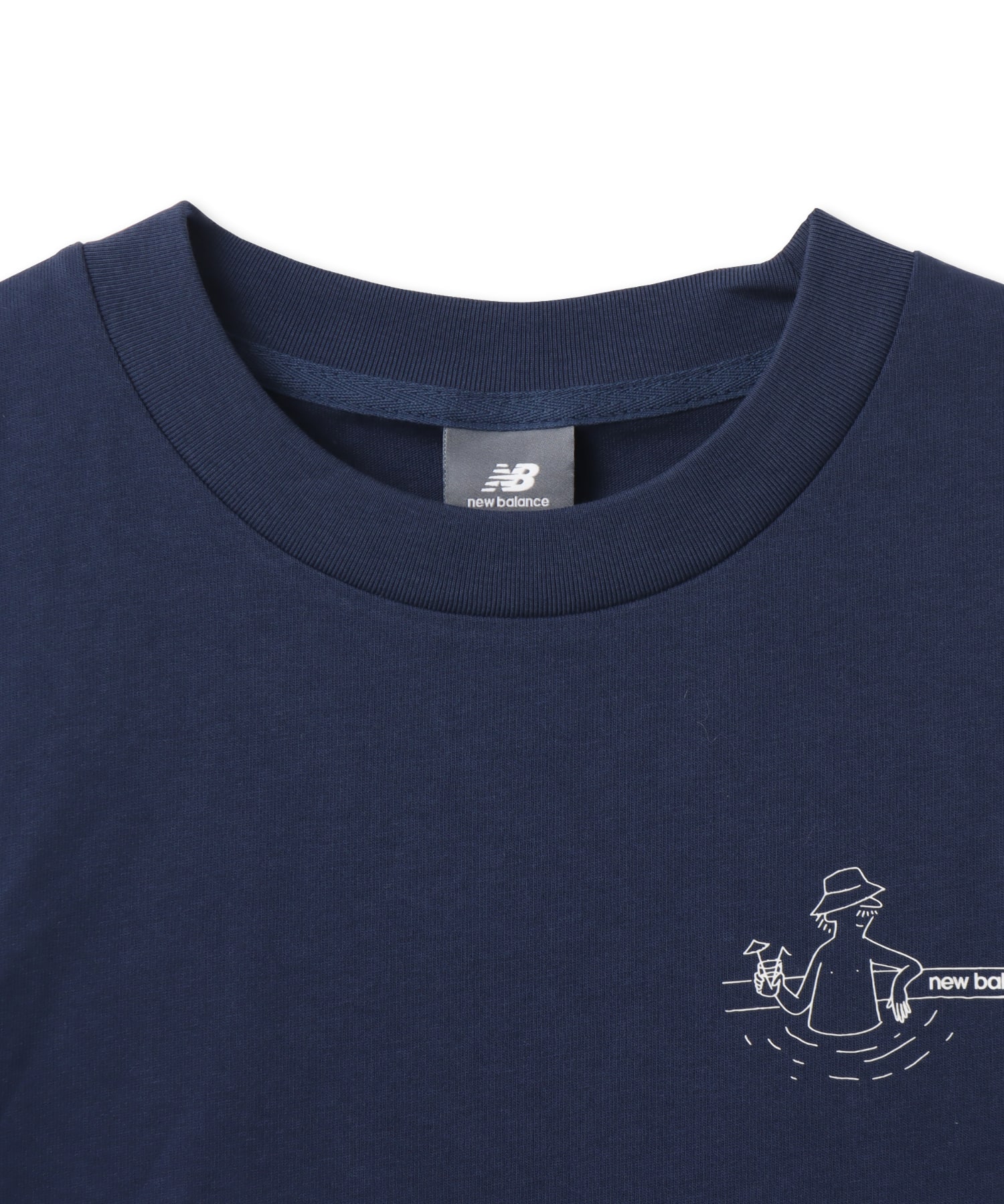 New Balance Fountain T-Shirt NBネイビーの画像