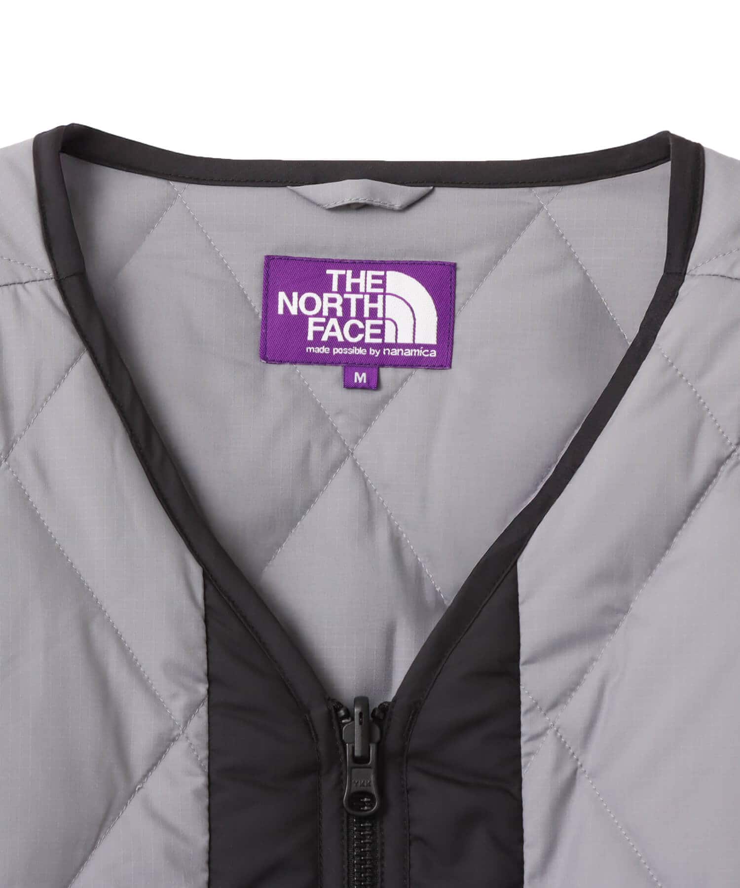 THE NORTH FACE PURPLE LABEL PERTEX QUANTUM PLAS Field Down Cardigan Light Grayの画像