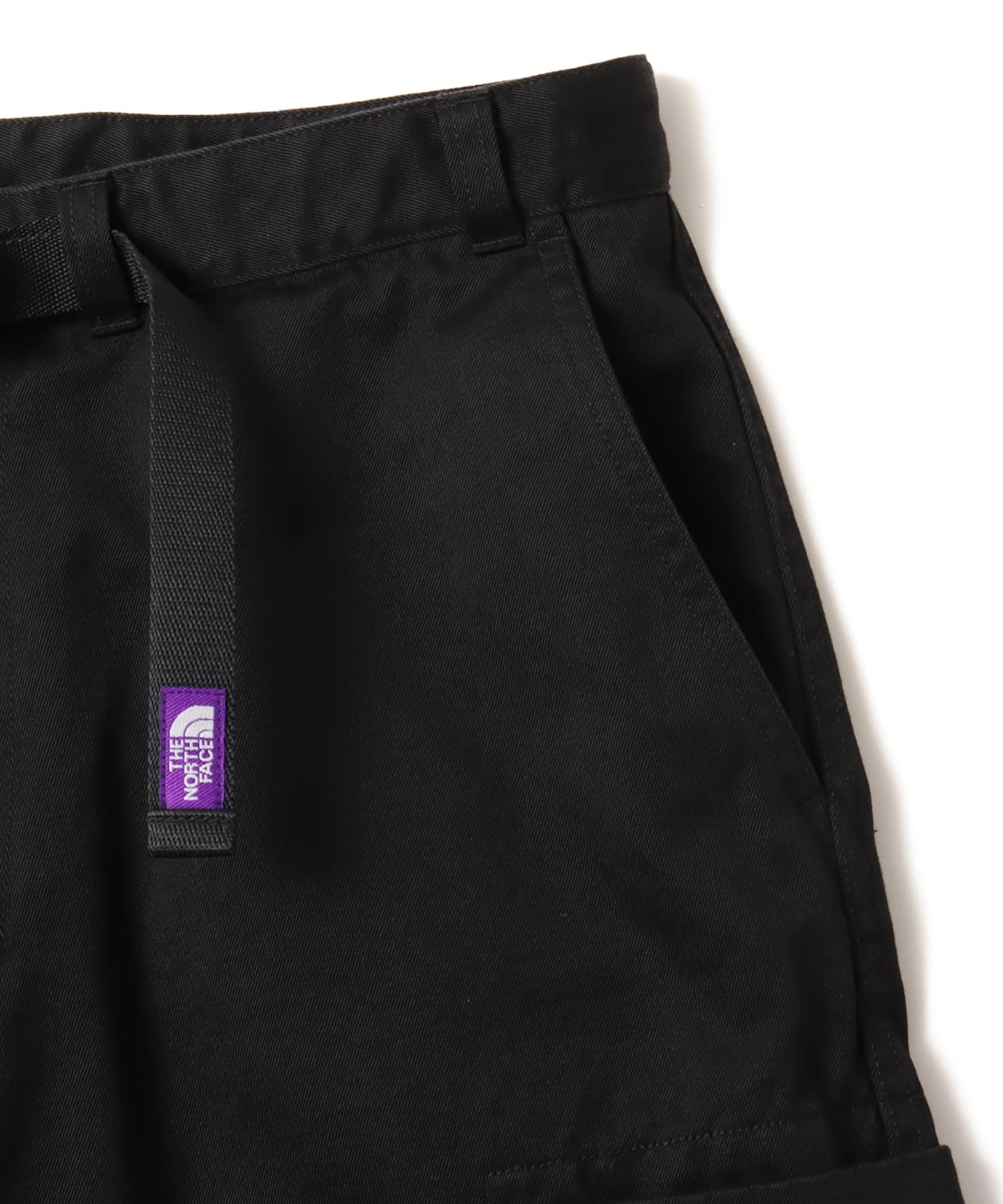 THE NORTH FACE PURPLE LABEL Chino Cargo Pocket Field Shorts Blackの画像