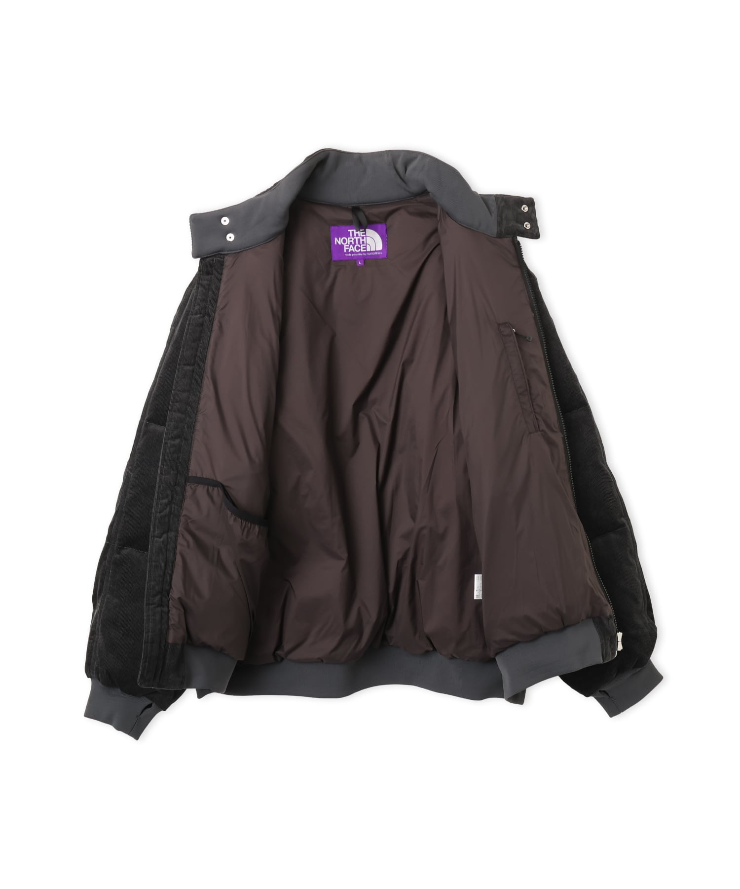 THE NORTH FACE PURPLE LABEL CORDUROY FIELD DOWN JACKET CHARCOの画像