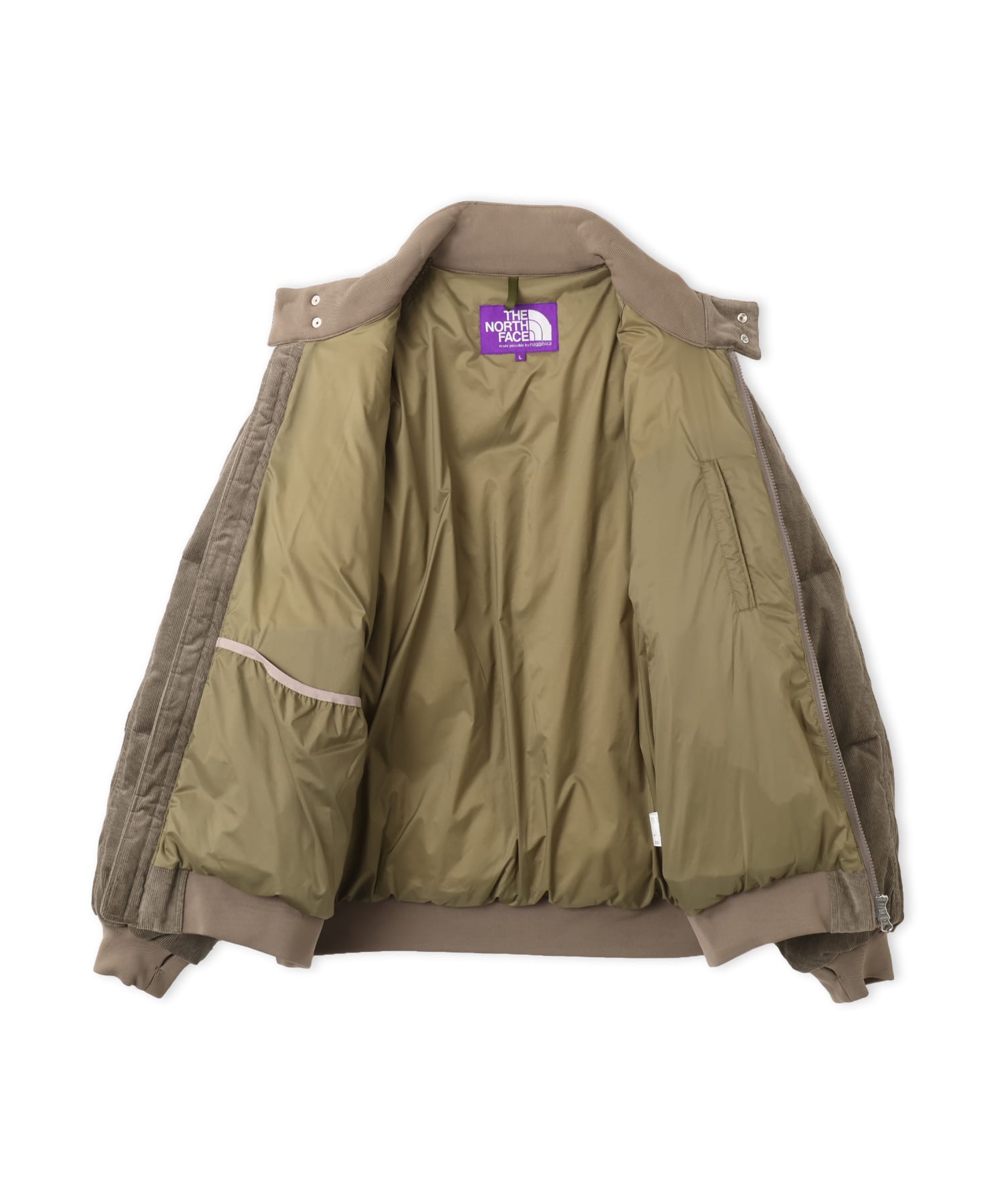 THE NORTH FACE PURPLE LABEL CORDUROY FIELD DOWN JACKET OLIVEの画像