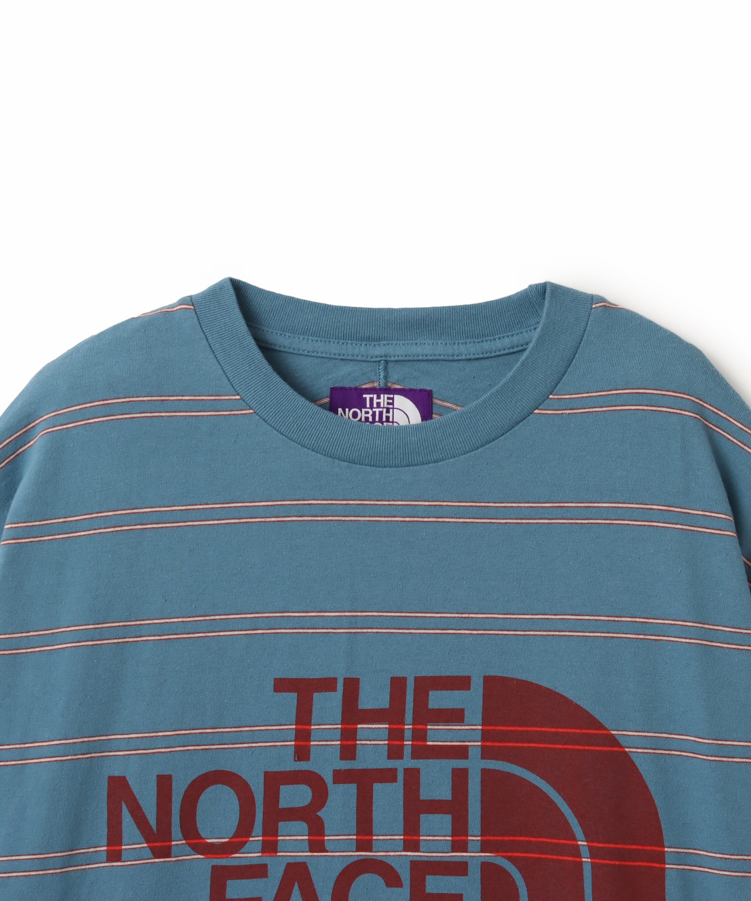 THE NORTH FACE PURPLE LABEL Field Long Sleeve Striped Tee Blueの画像